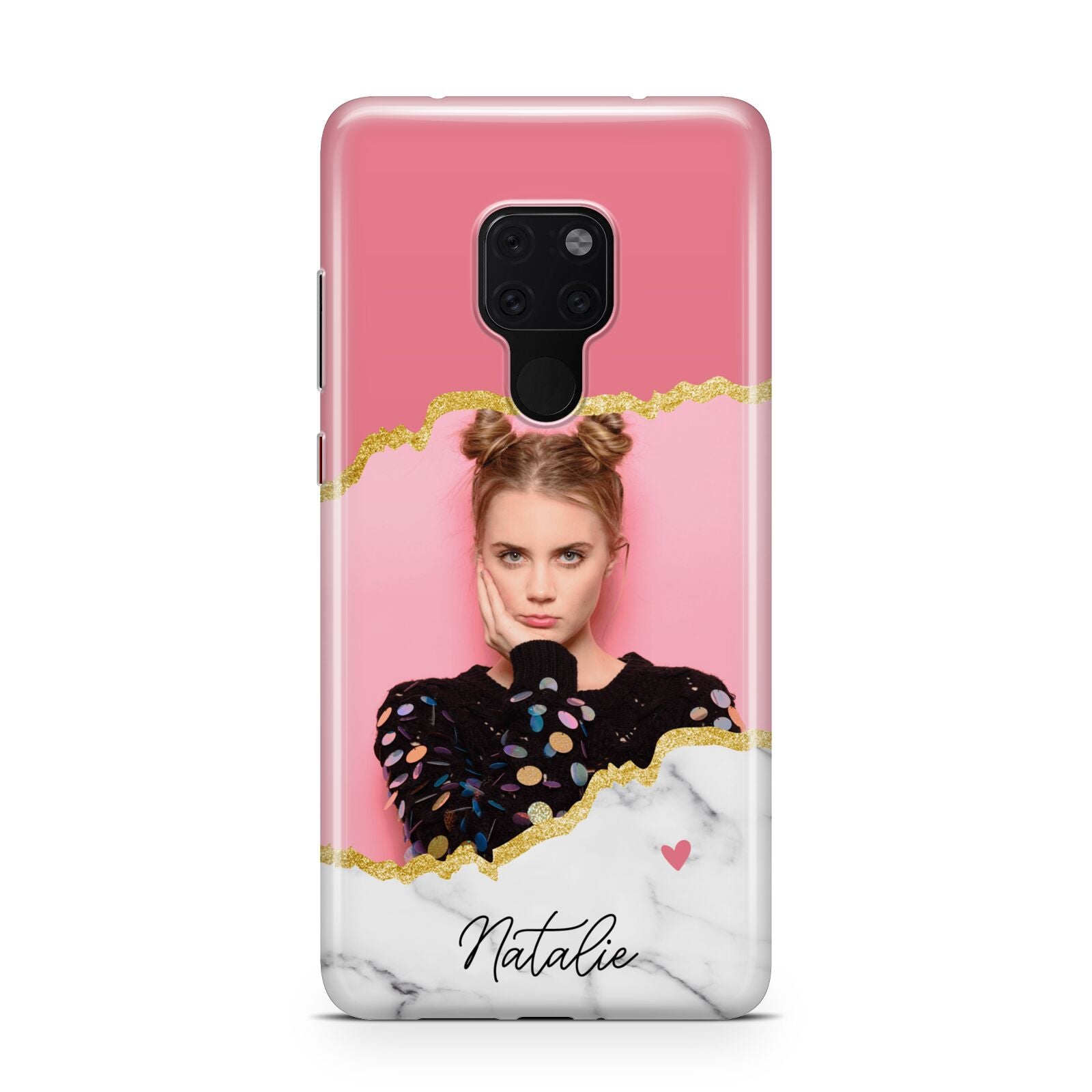 Personalised Marble Photo Huawei Mate 20 Phone Case