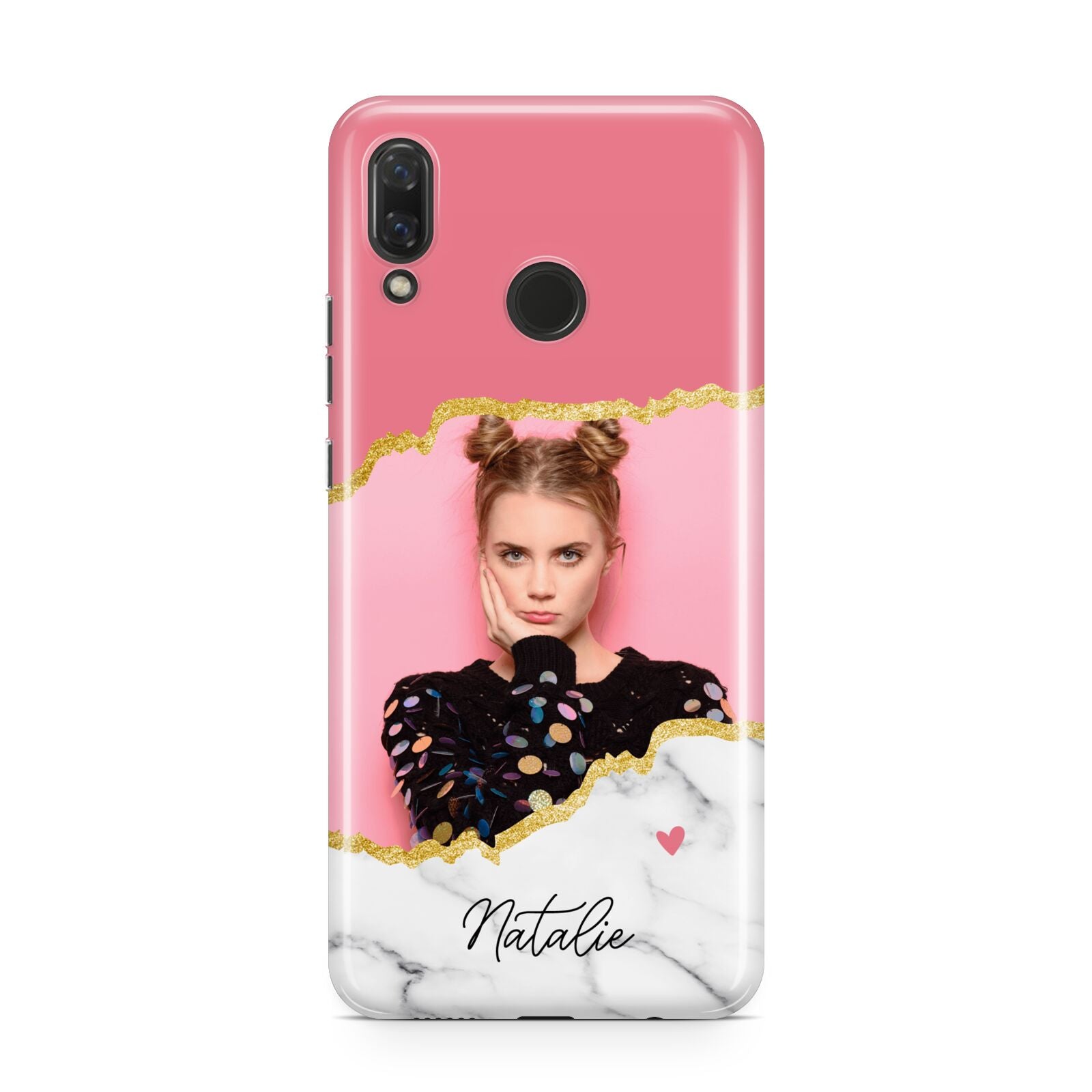 Personalised Marble Photo Huawei Nova 3 Phone Case