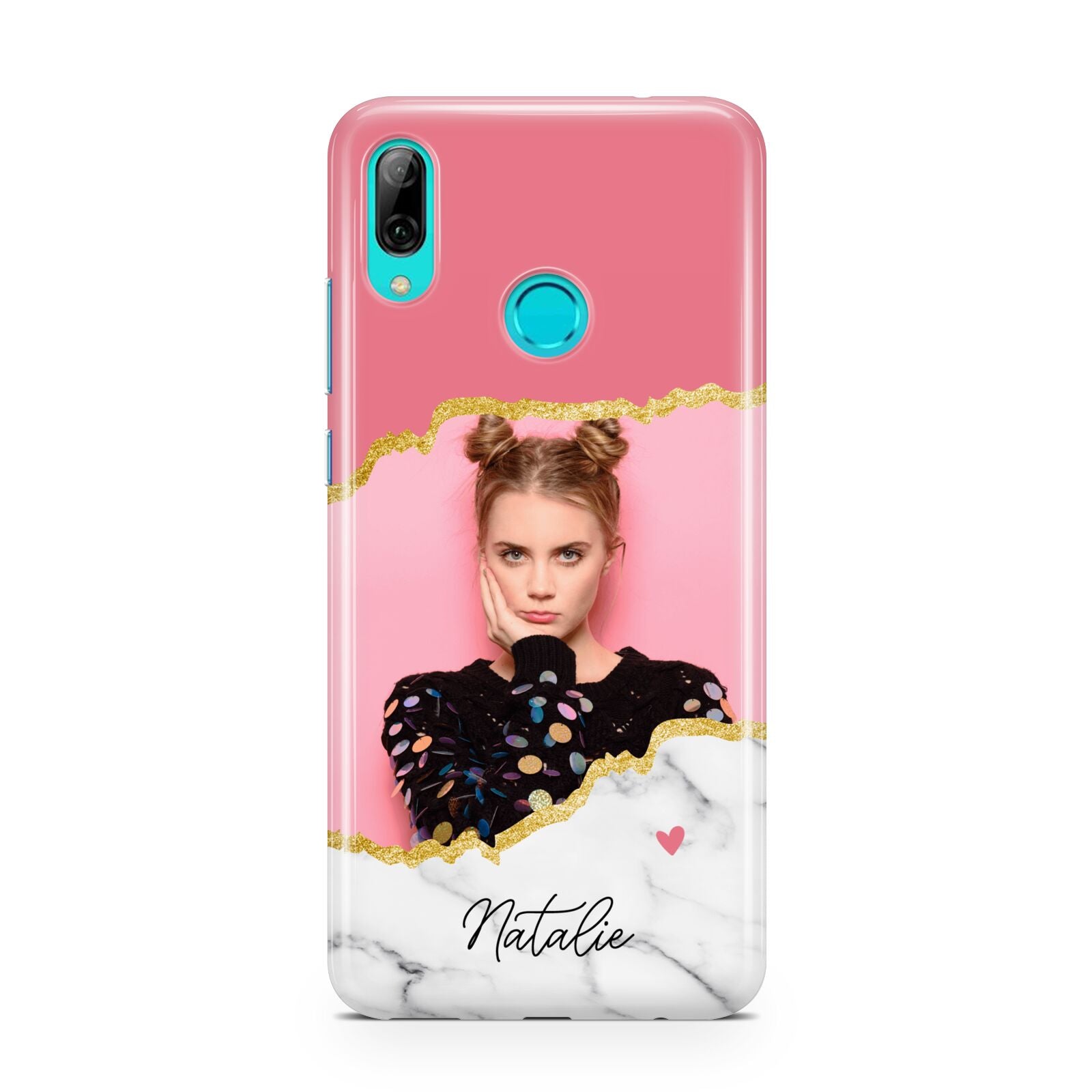 Personalised Marble Photo Huawei P Smart 2019 Case