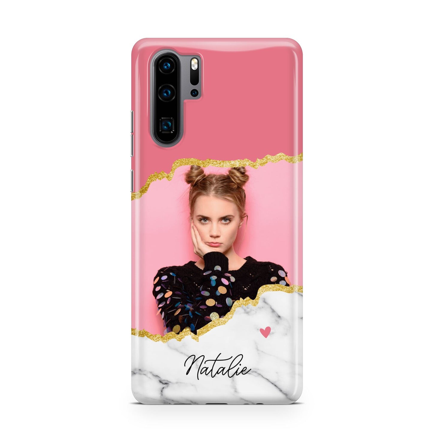 Personalised Marble Photo Huawei P30 Pro Phone Case