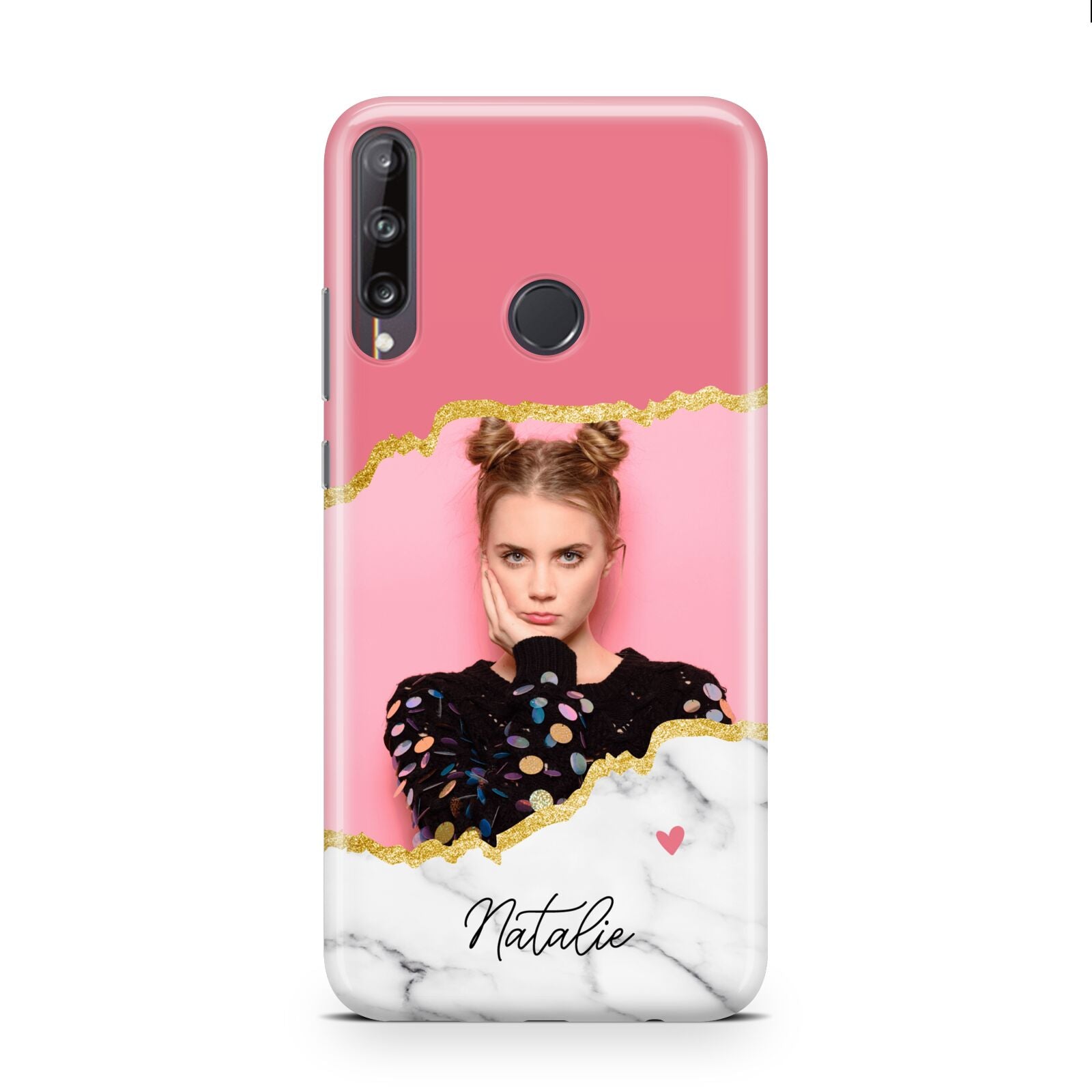 Personalised Marble Photo Huawei P40 Lite E Phone Case