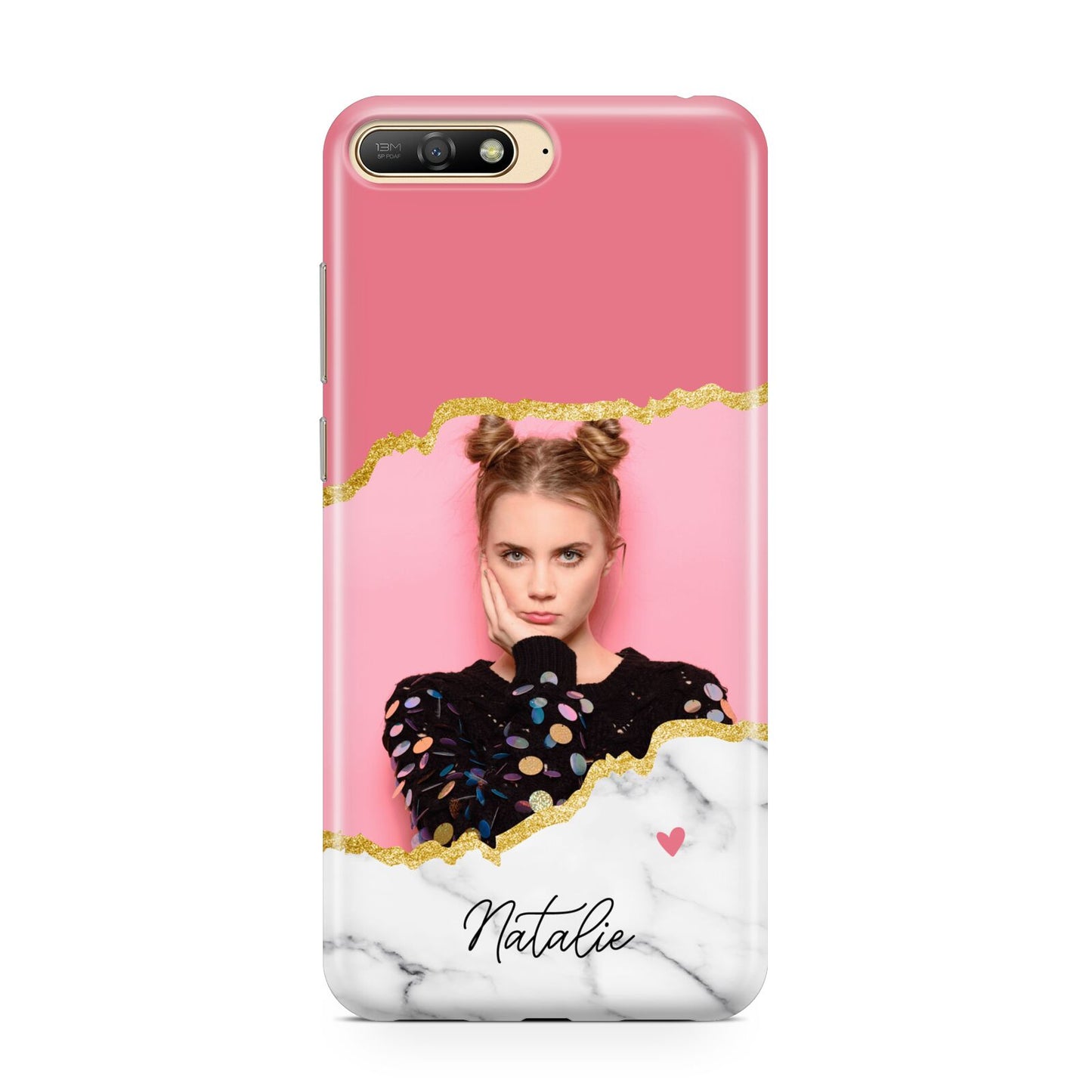 Personalised Marble Photo Huawei Y6 2018