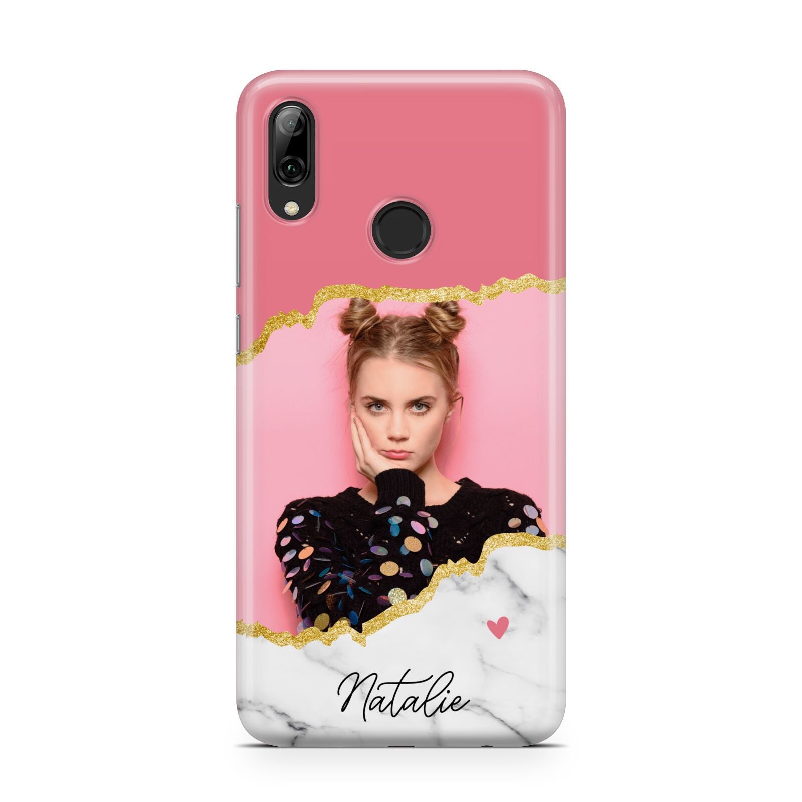 Personalised Marble Photo Huawei Y7 2019