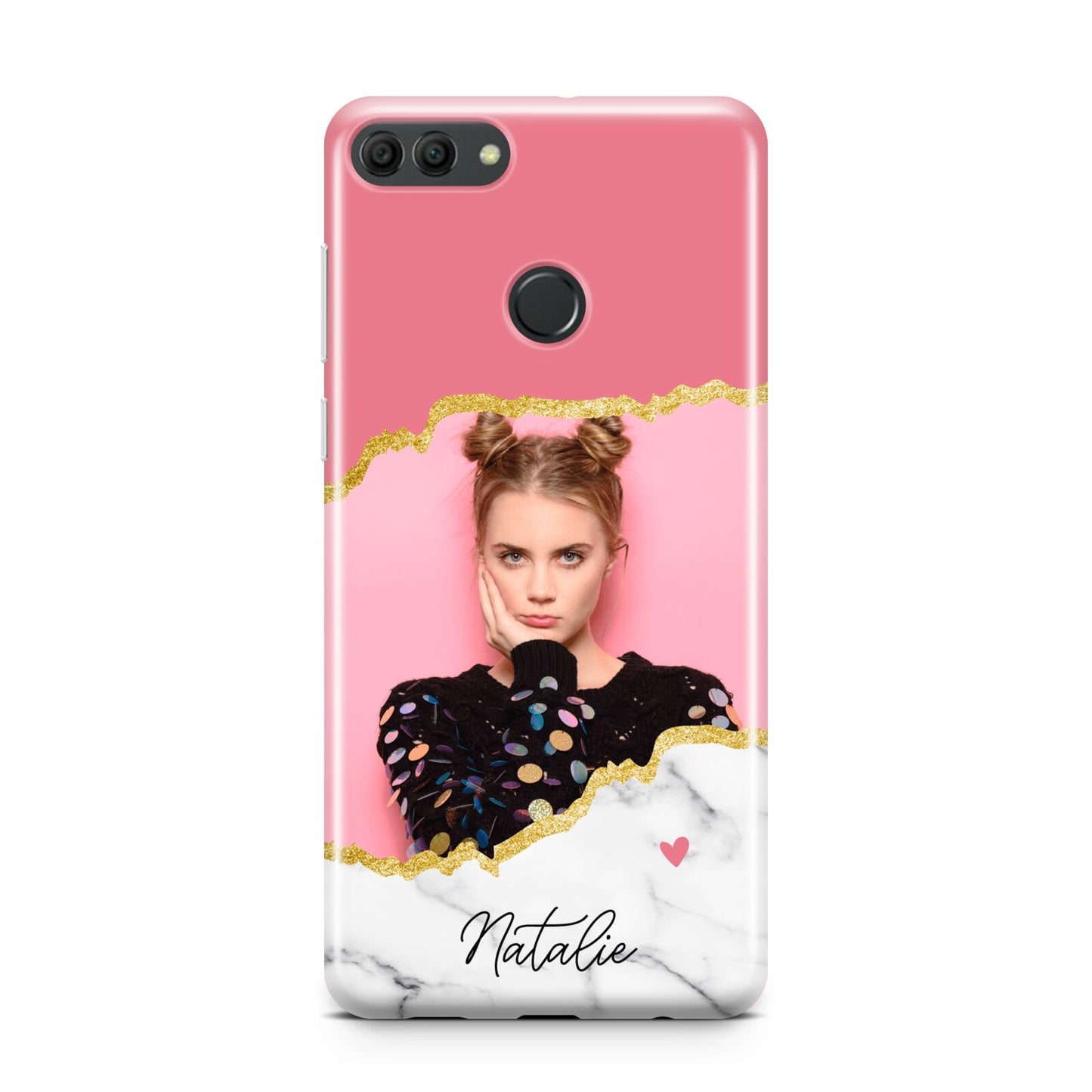 Personalised Marble Photo Huawei Y9 2018