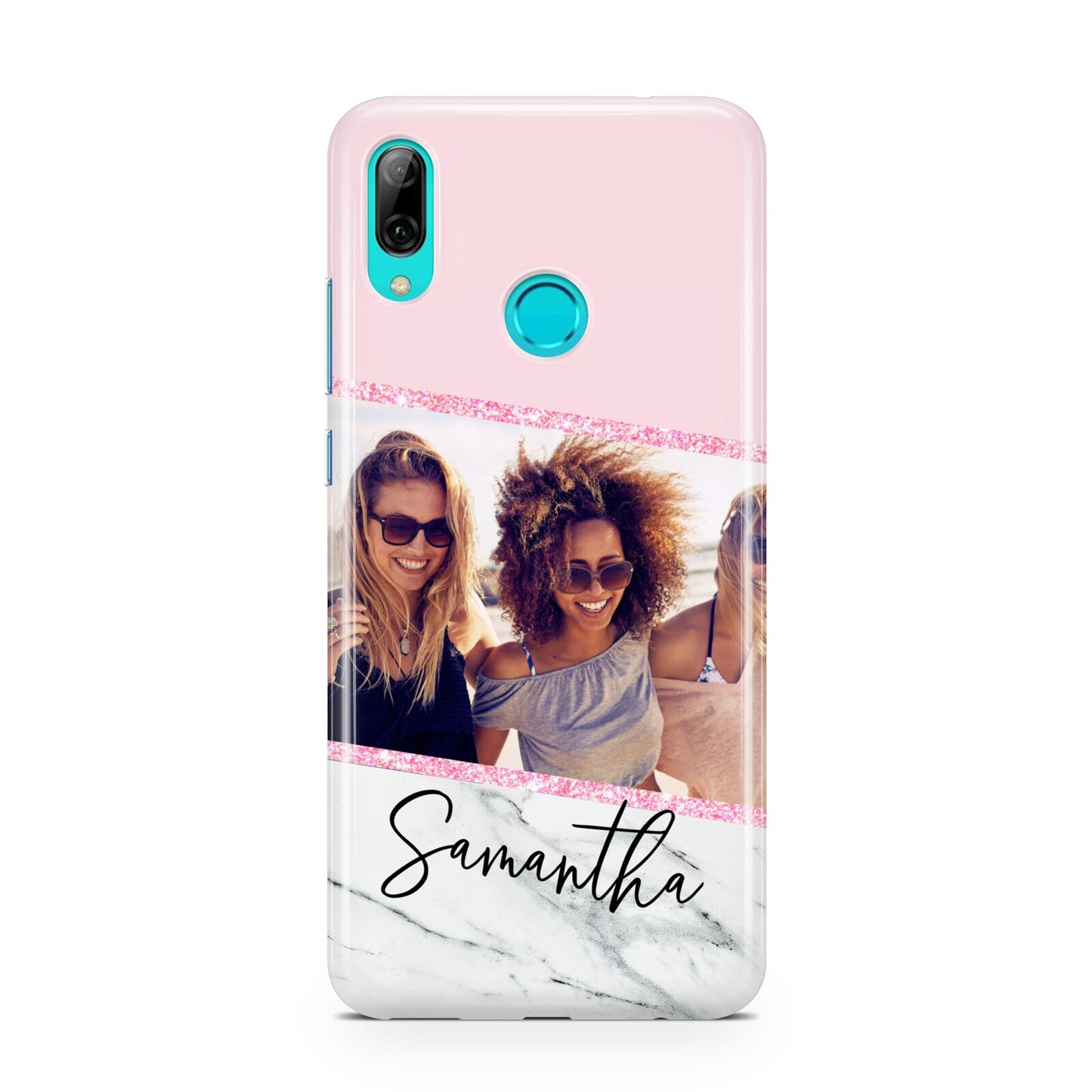 Personalised Marble Photo Name Huawei P Smart 2019 Case