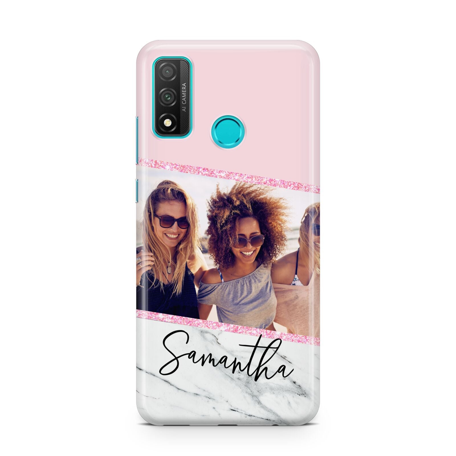 Personalised Marble Photo Name Huawei P Smart 2020