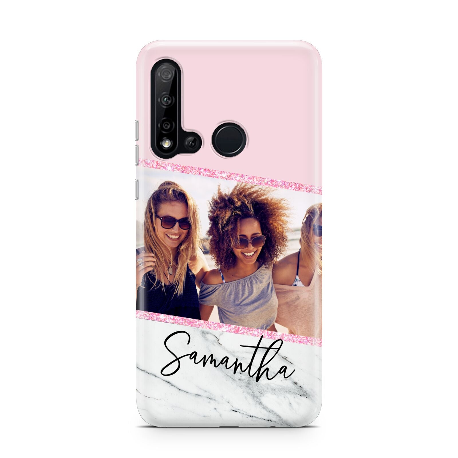 Personalised Marble Photo Name Huawei P20 Lite 5G Phone Case