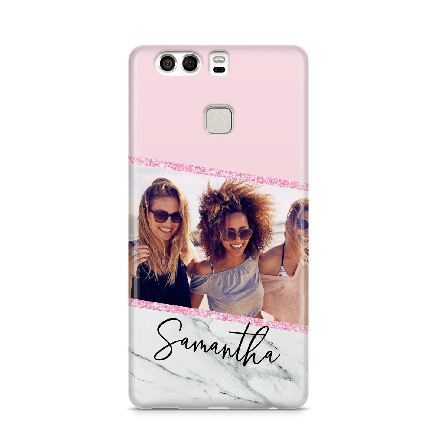 Personalised Marble Photo Name Huawei P9 Case