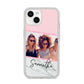 Personalised Marble Photo Name iPhone 14 Clear Tough Case Starlight