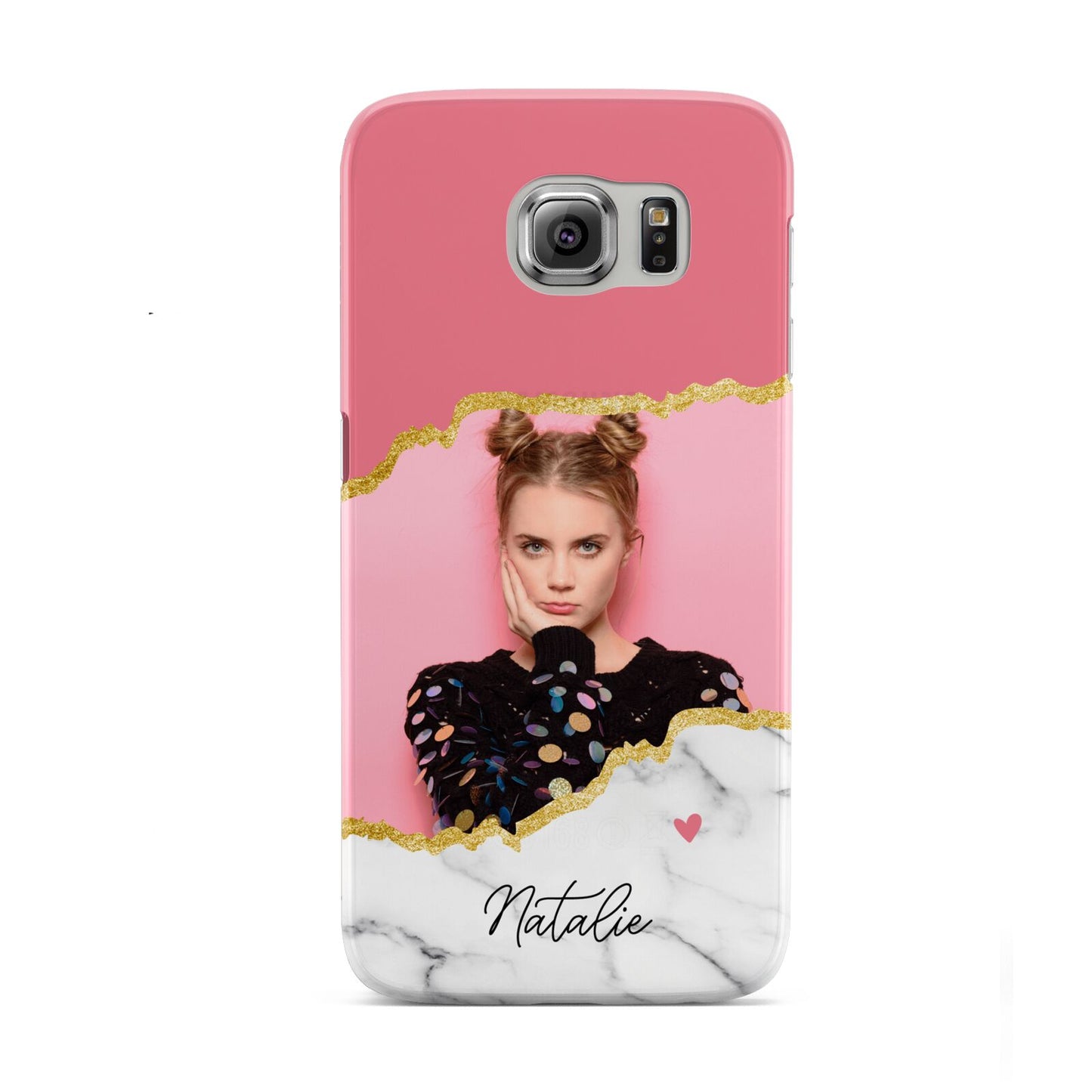 Personalised Marble Photo Samsung Galaxy S6 Case