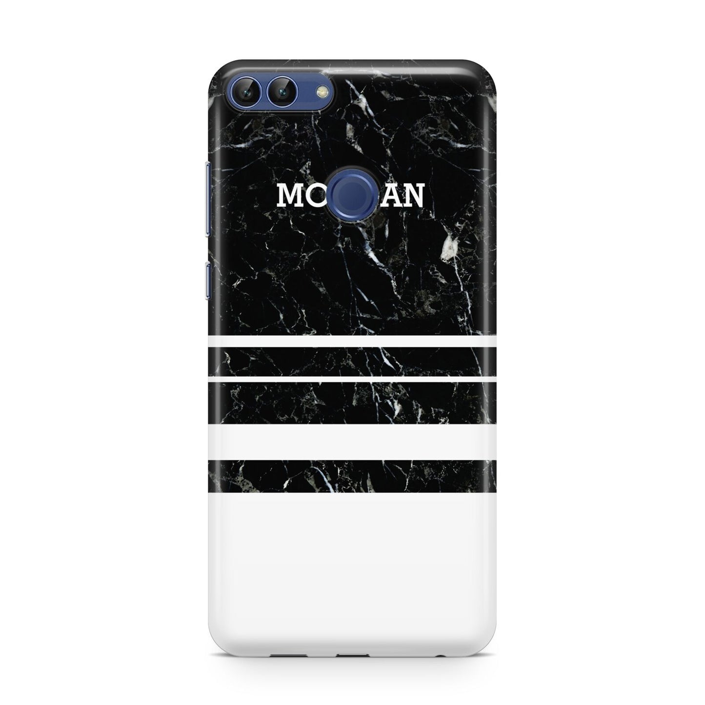 Personalised Marble Stripes Name Initials Huawei P Smart Case