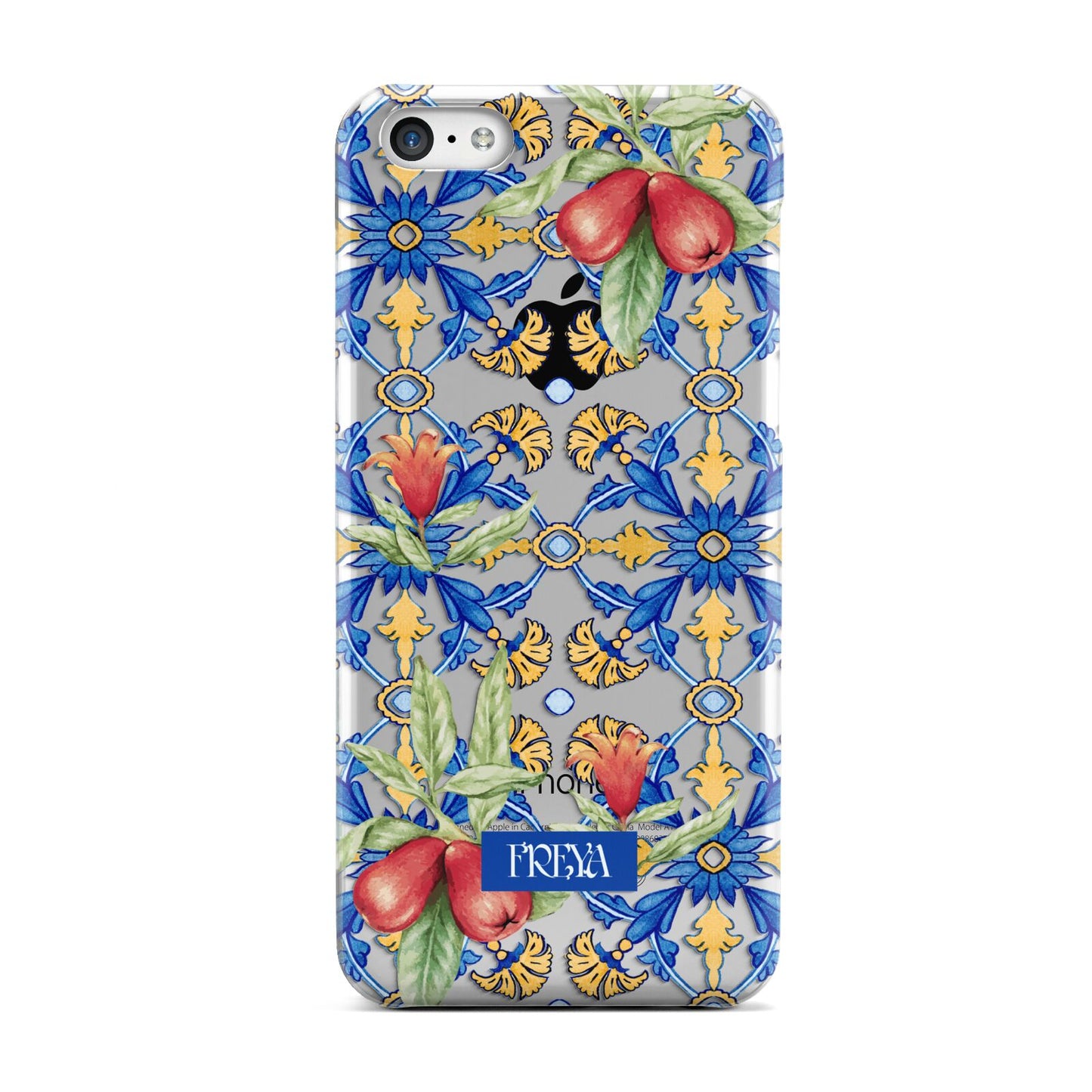 Personalised Mediterranean Fruit and Tiles Apple iPhone 5c Case