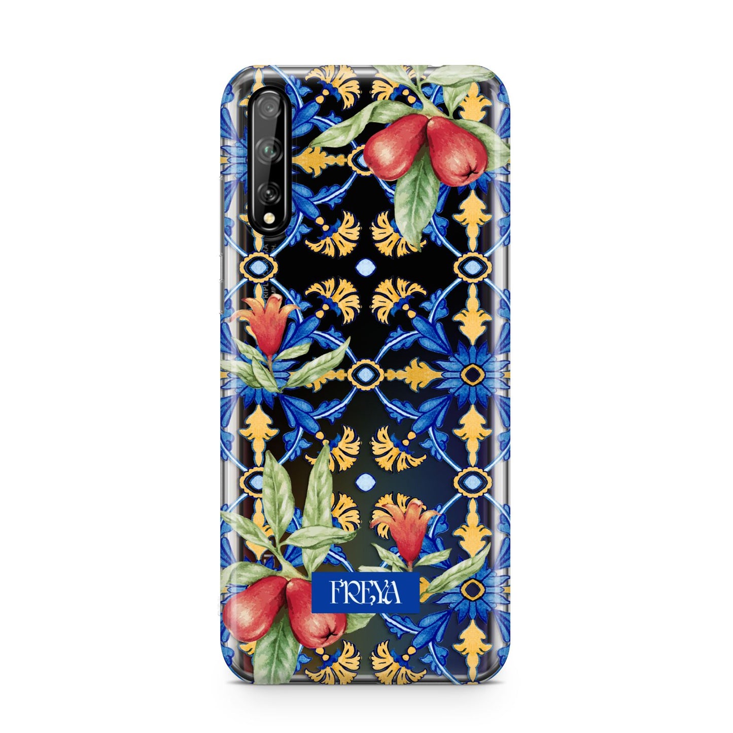 Personalised Mediterranean Fruit and Tiles Huawei Enjoy 10s Phone Case