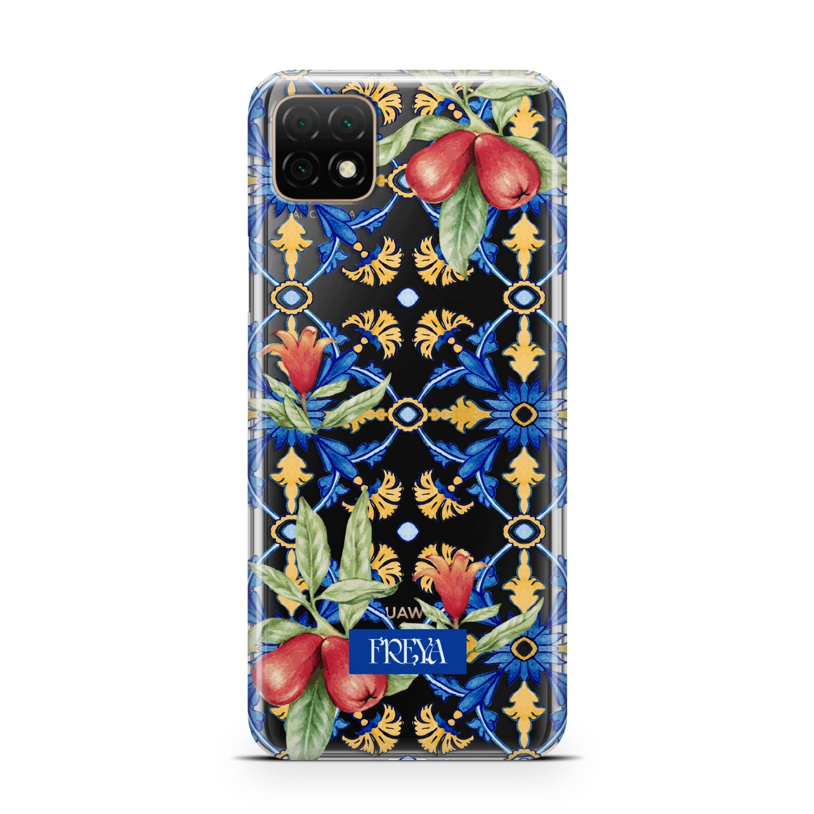 Personalised Mediterranean Fruit and Tiles Huawei Enjoy 20 Phone Case