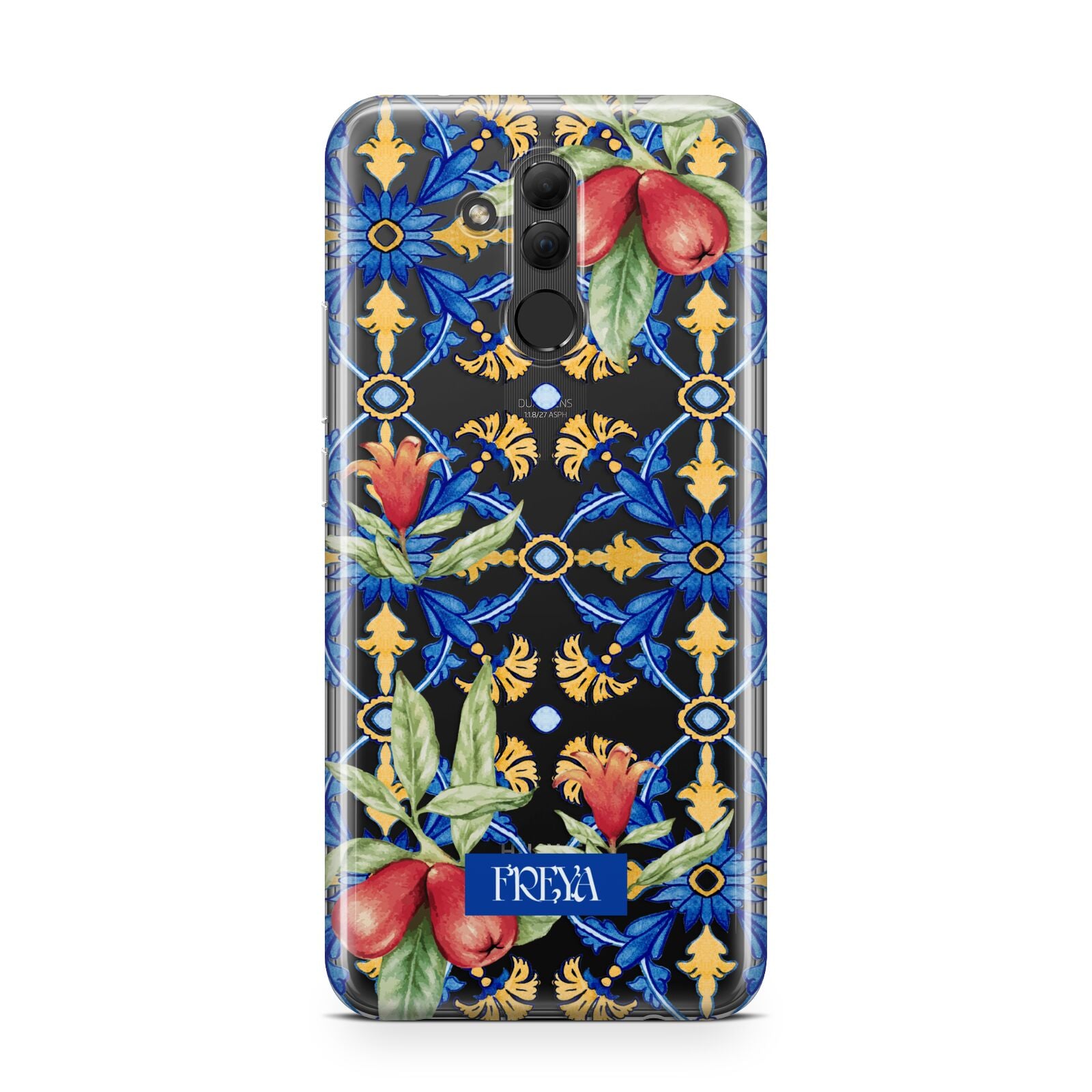 Personalised Mediterranean Fruit and Tiles Huawei Mate 20 Lite