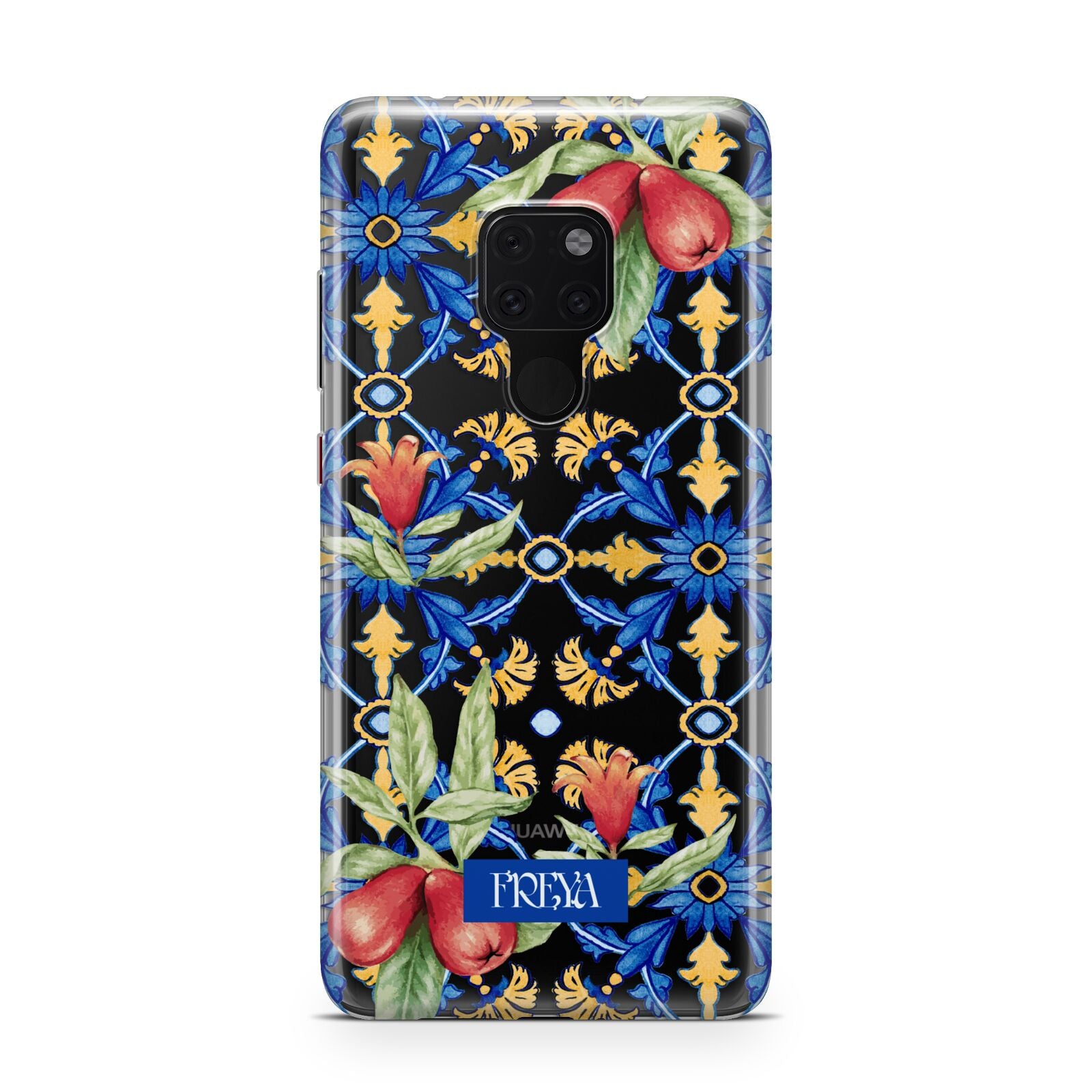 Personalised Mediterranean Fruit and Tiles Huawei Mate 20 Phone Case