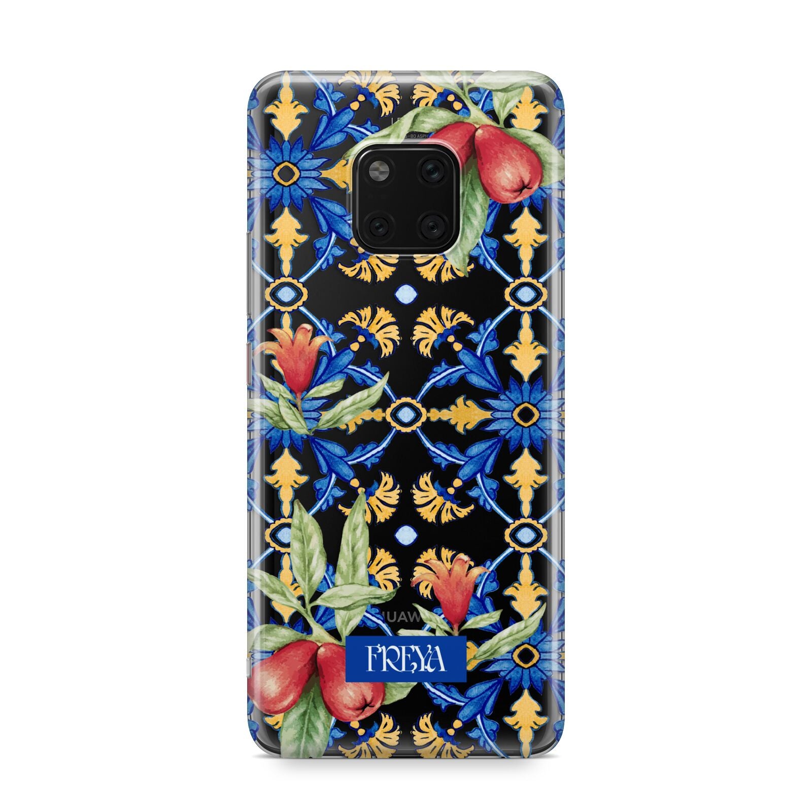 Personalised Mediterranean Fruit and Tiles Huawei Mate 20 Pro Phone Case