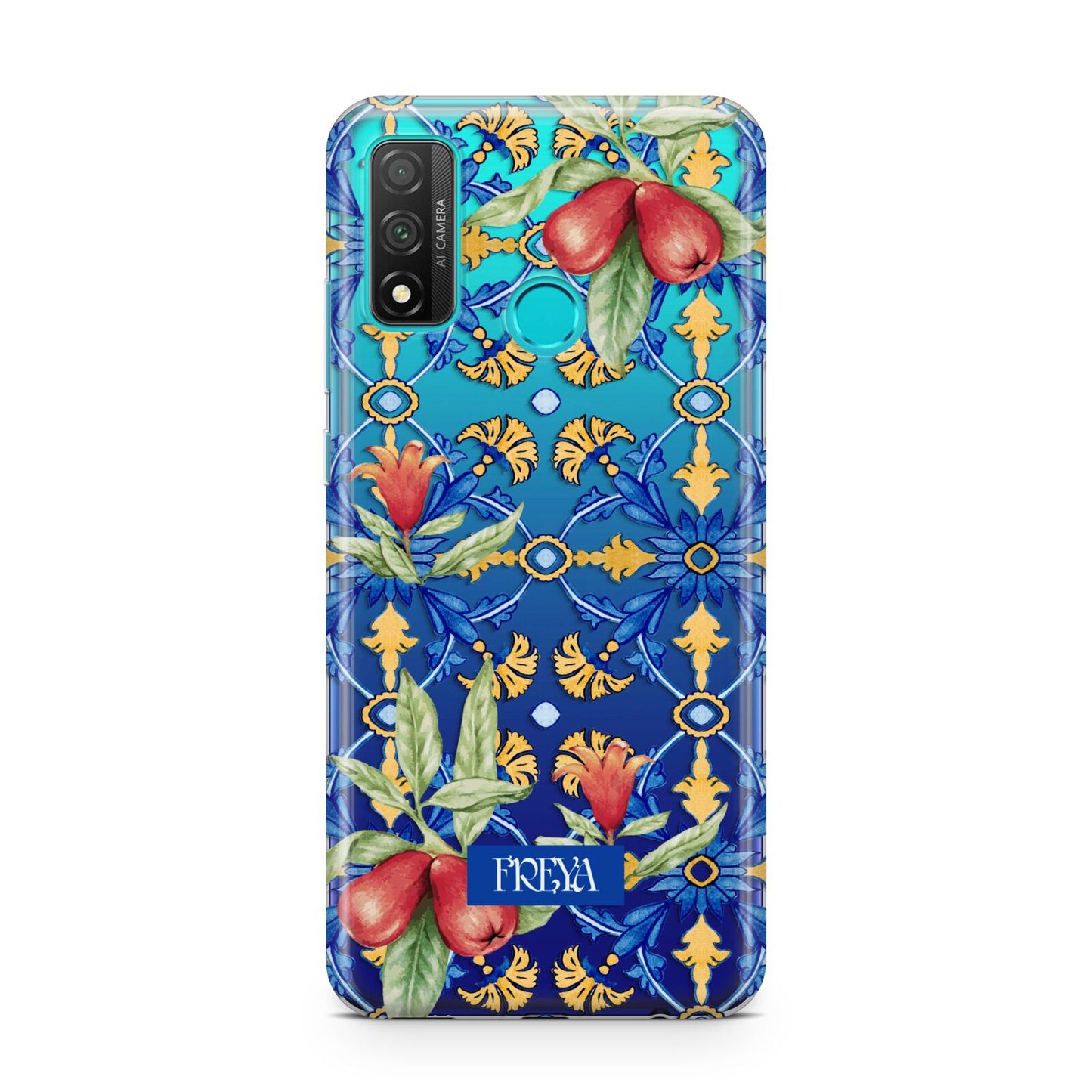 Personalised Mediterranean Fruit and Tiles Huawei P Smart 2020