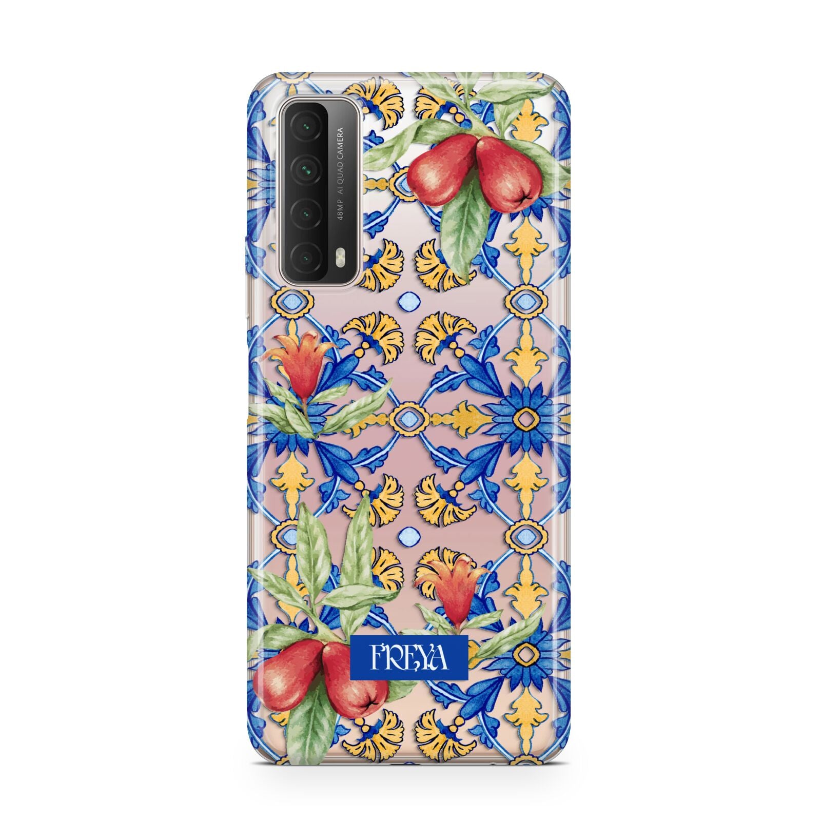 Personalised Mediterranean Fruit and Tiles Huawei P Smart 2021