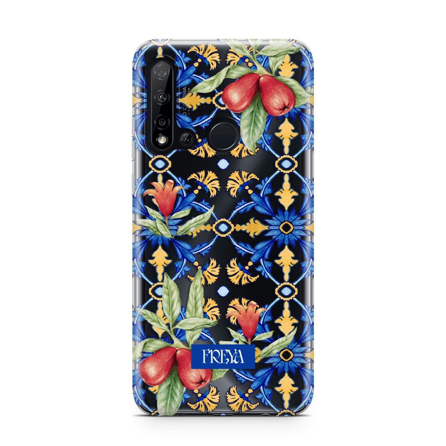 Personalised Mediterranean Fruit and Tiles Huawei P20 Lite 5G Phone Case