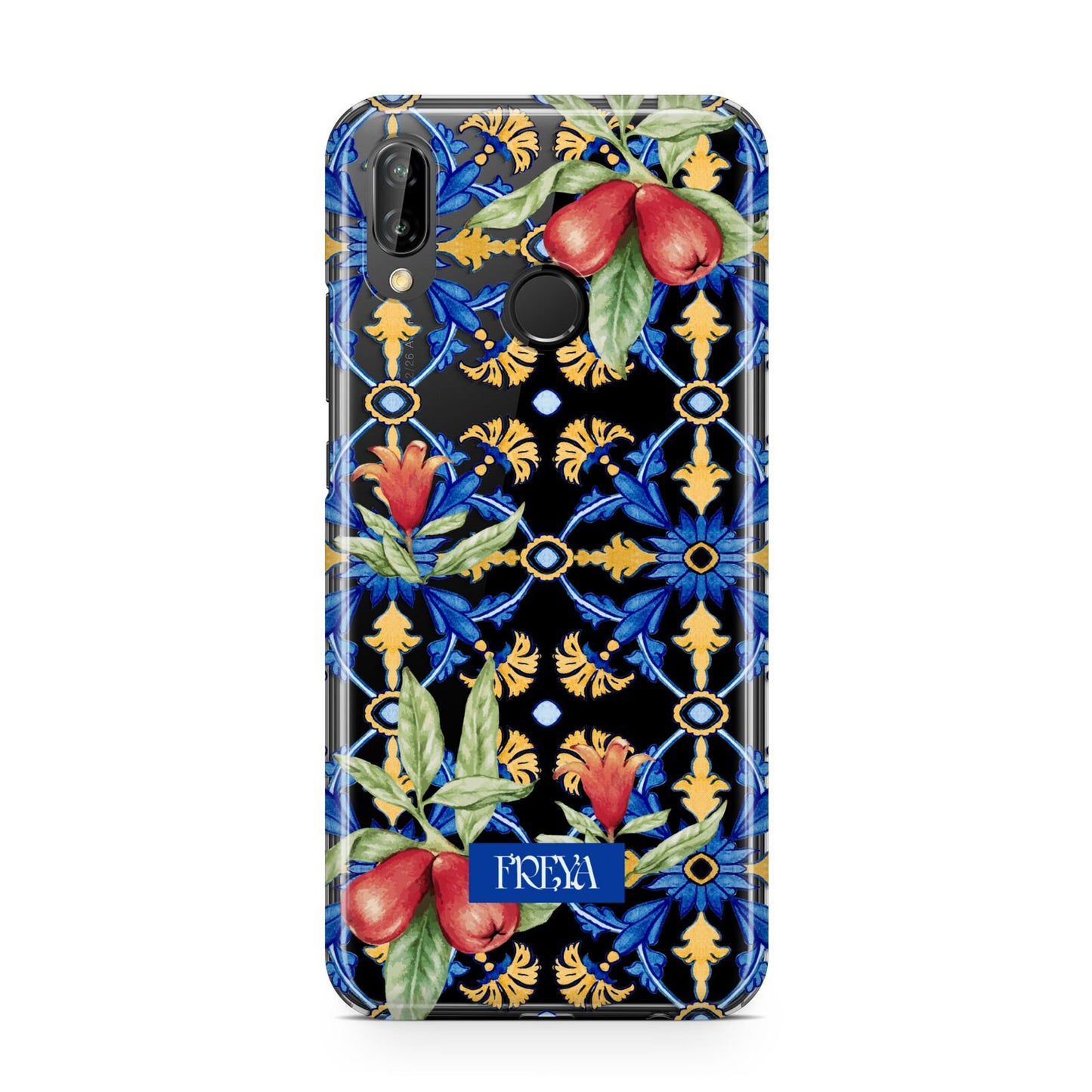 Personalised Mediterranean Fruit and Tiles Huawei P20 Lite Phone Case