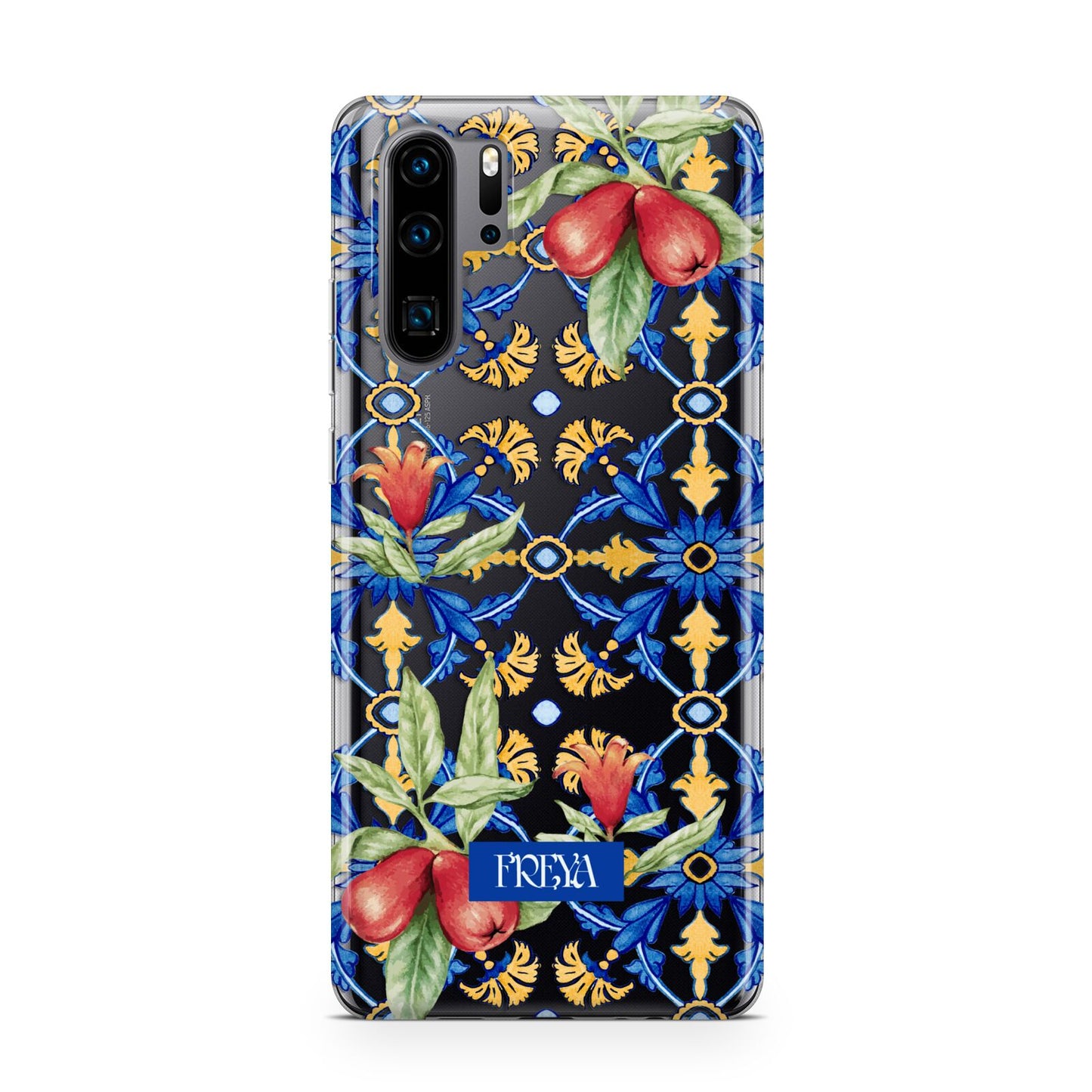 Personalised Mediterranean Fruit and Tiles Huawei P30 Pro Phone Case