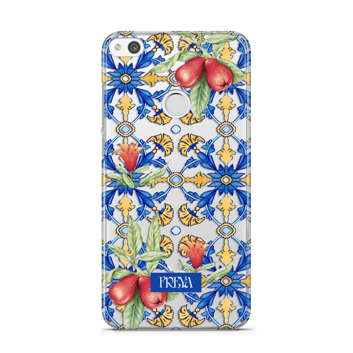 Personalised Mediterranean Fruit and Tiles Huawei P8 Lite Case