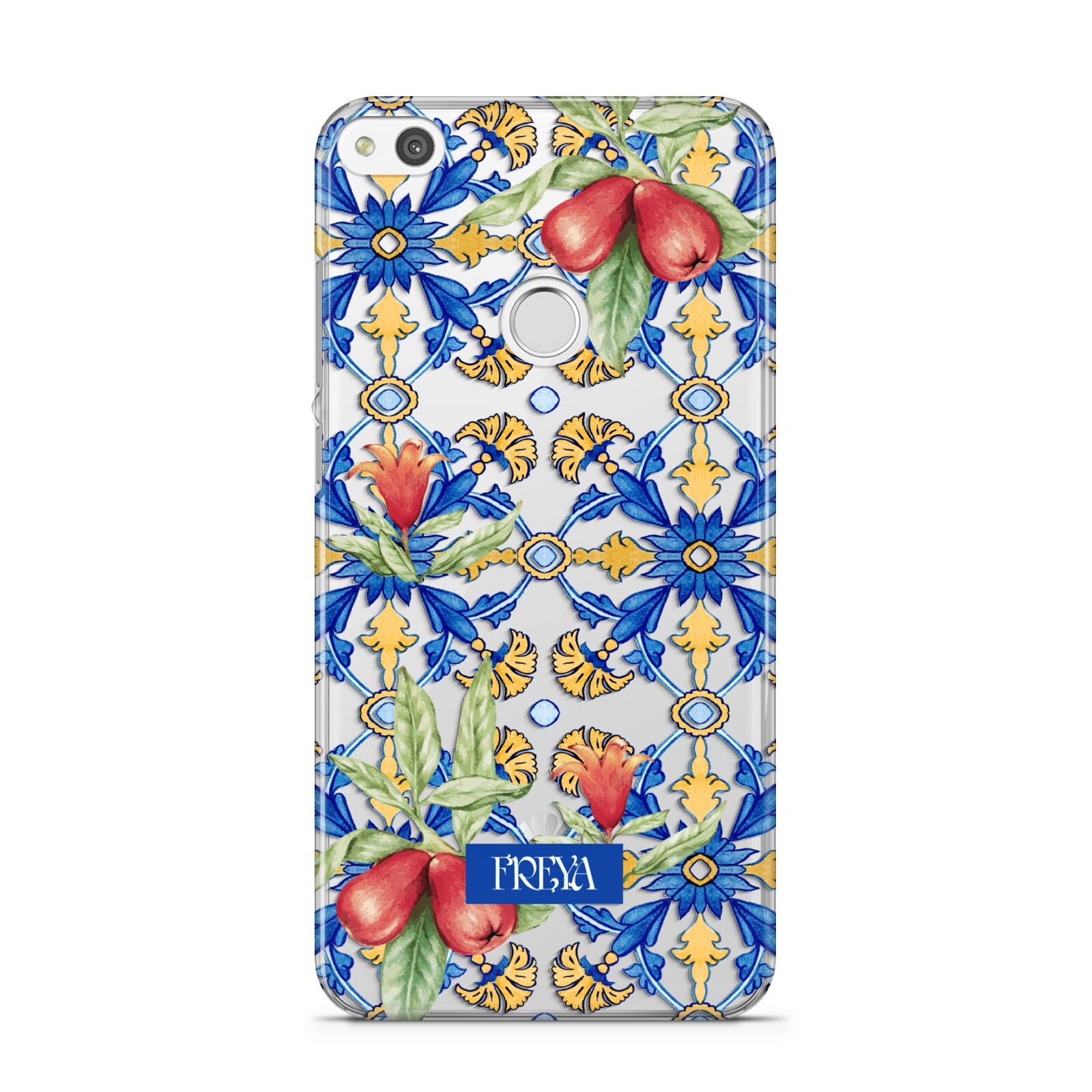 Personalised Mediterranean Fruit and Tiles Huawei P8 Lite Case