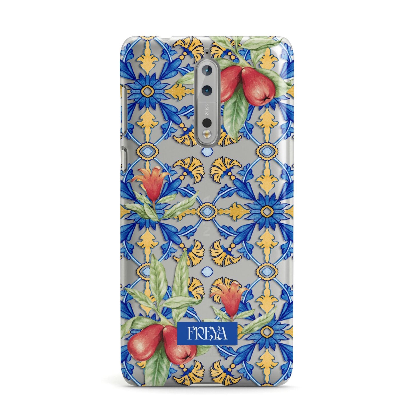 Personalised Mediterranean Fruit and Tiles Nokia Case