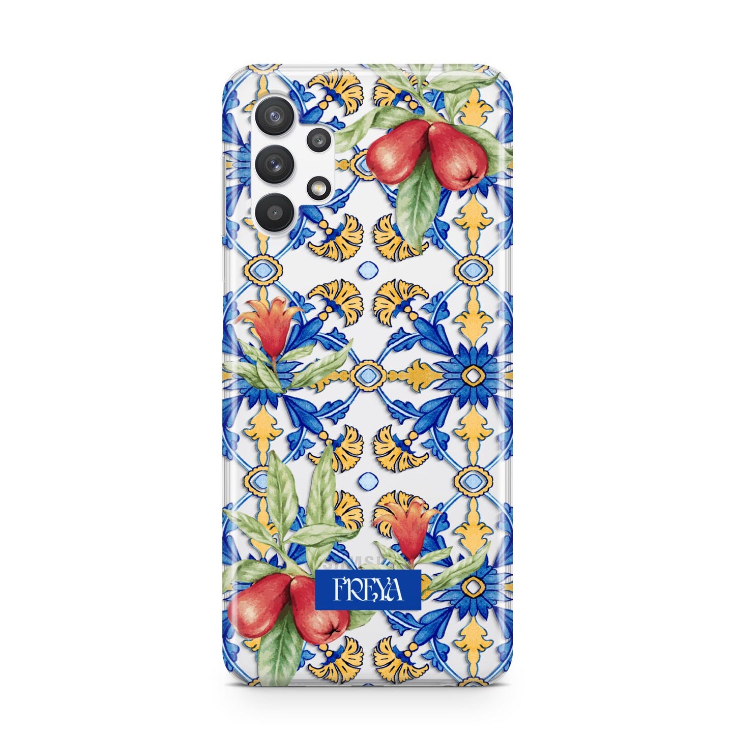 Personalised Mediterranean Fruit and Tiles Samsung A32 5G Case