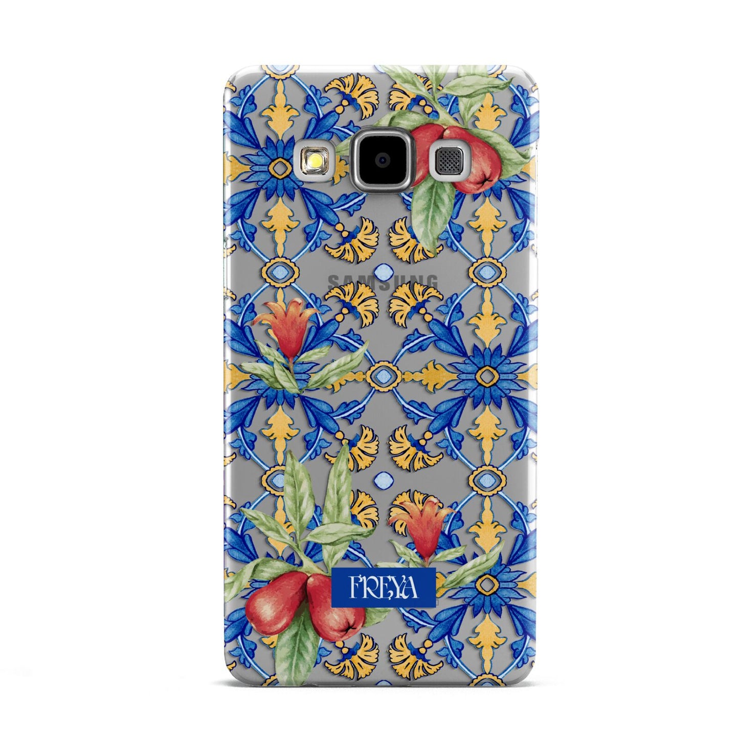 Personalised Mediterranean Fruit and Tiles Samsung Galaxy A5 Case