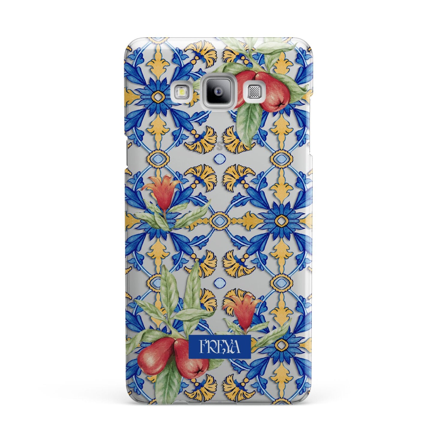 Personalised Mediterranean Fruit and Tiles Samsung Galaxy A7 2015 Case