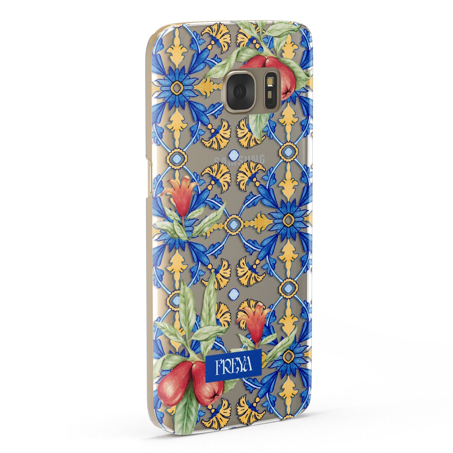 Personalised Mediterranean Fruit and Tiles Samsung Galaxy Case Fourty Five Degrees