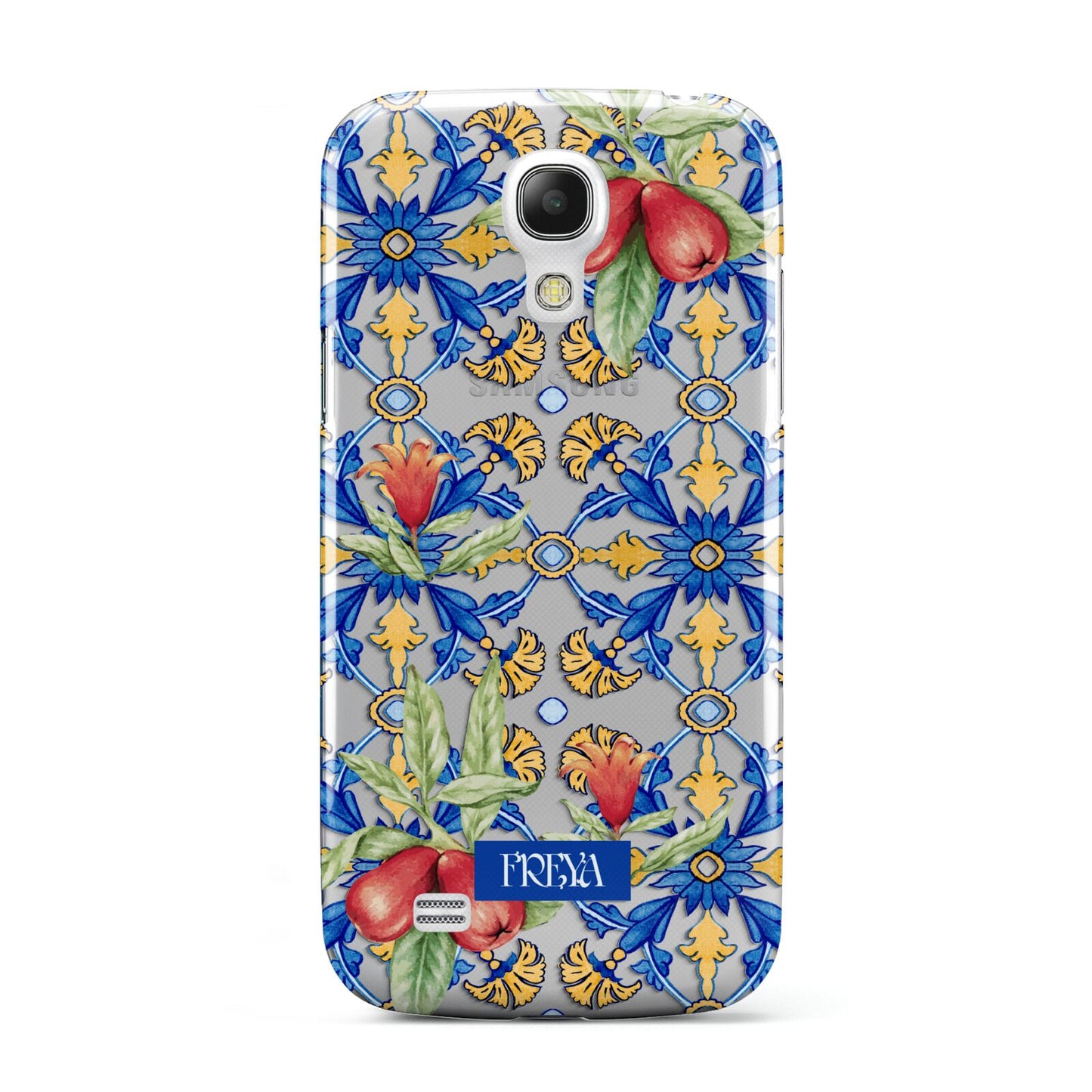 Personalised Mediterranean Fruit and Tiles Samsung Galaxy S4 Mini Case