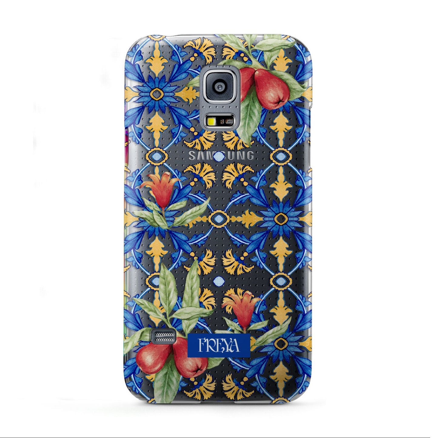 Personalised Mediterranean Fruit and Tiles Samsung Galaxy S5 Mini Case