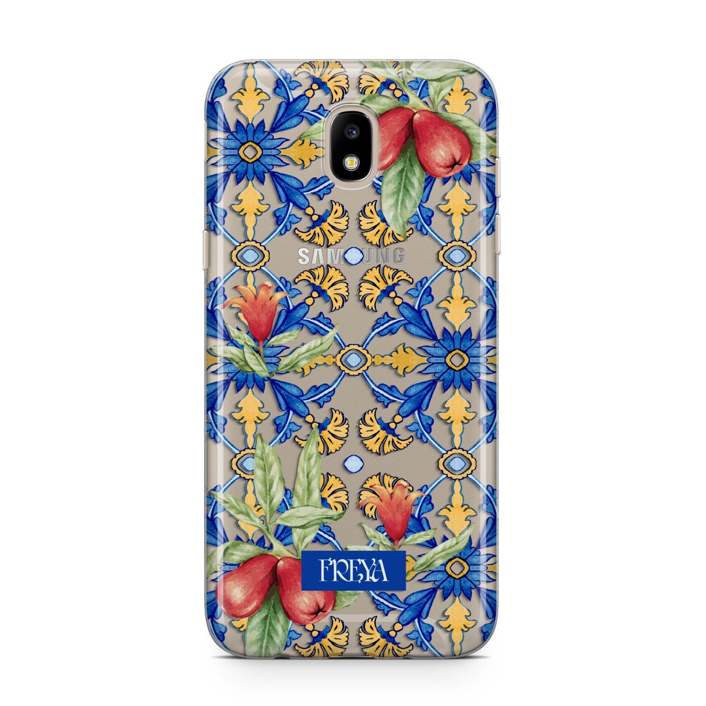 Personalised Mediterranean Fruit and Tiles Samsung J5 2017 Case