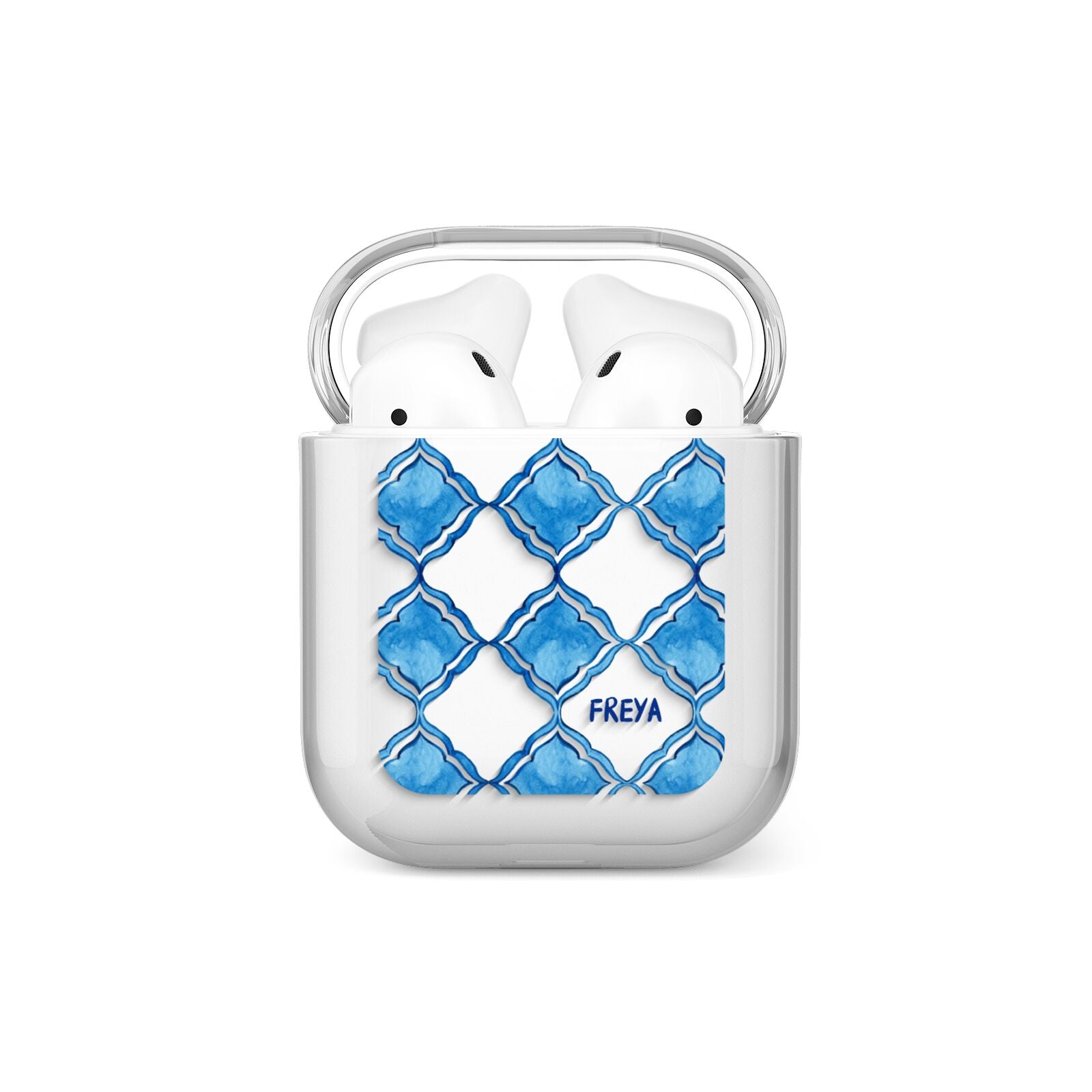 Personalised Mediterranean Tiles AirPods Case