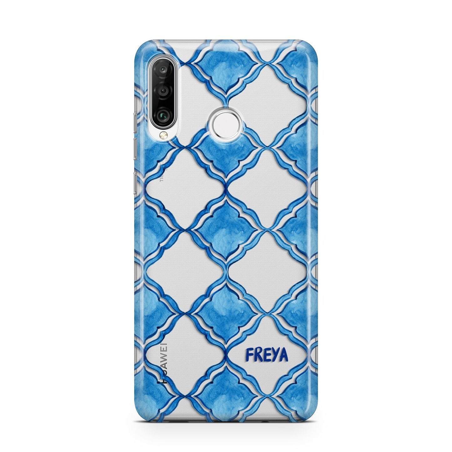 Personalised Mediterranean Tiles Huawei P30 Lite Phone Case