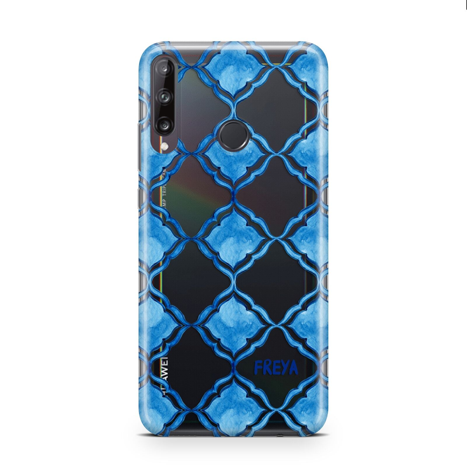 Personalised Mediterranean Tiles Huawei P40 Lite E Phone Case