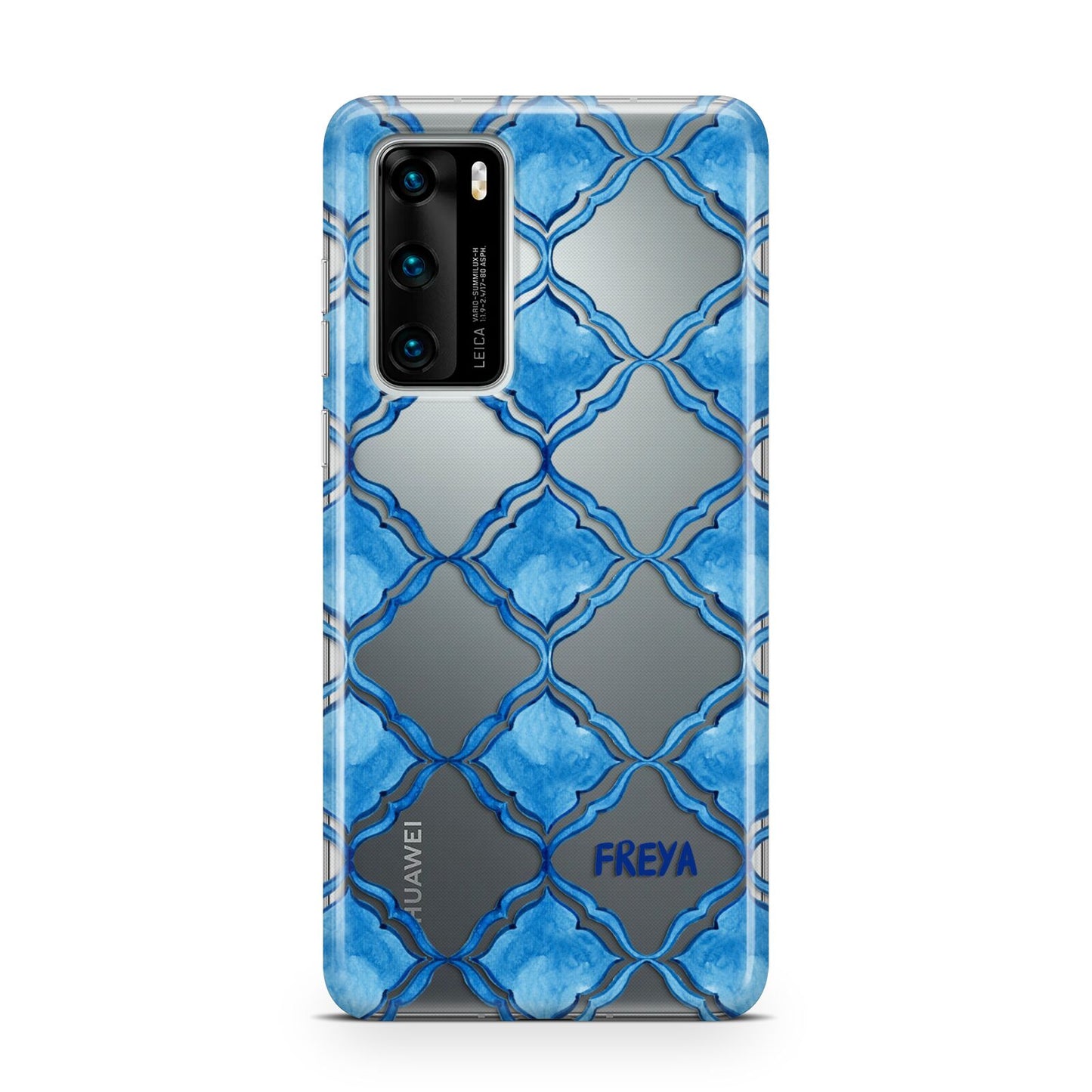 Personalised Mediterranean Tiles Huawei P40 Phone Case