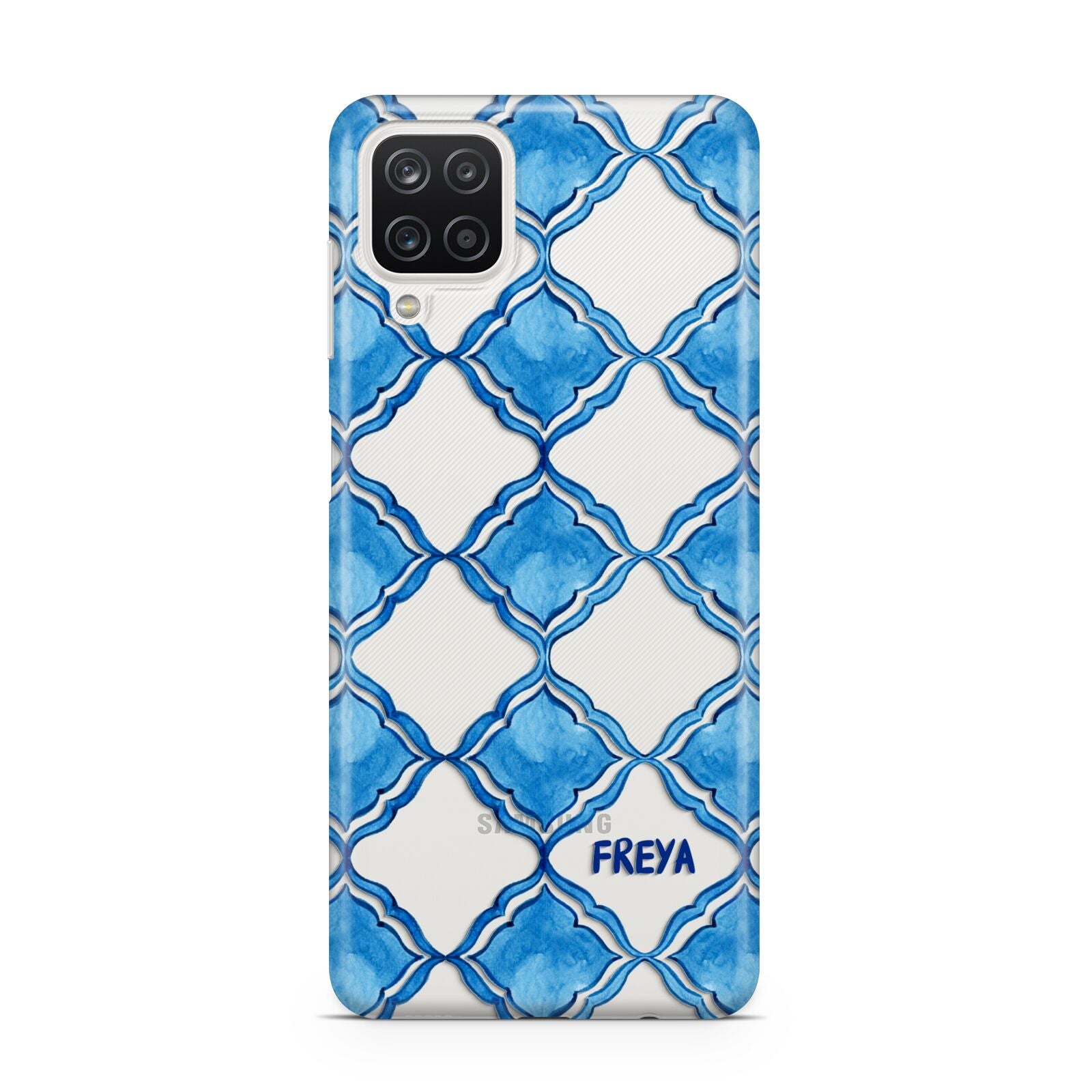 Personalised Mediterranean Tiles Samsung A12 Case