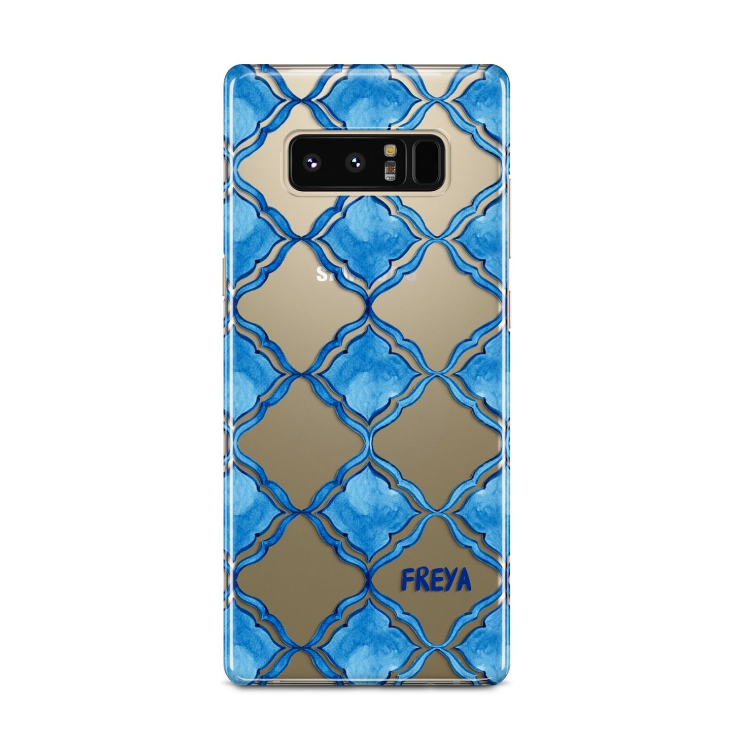 Personalised Mediterranean Tiles Samsung Galaxy Note 8 Case