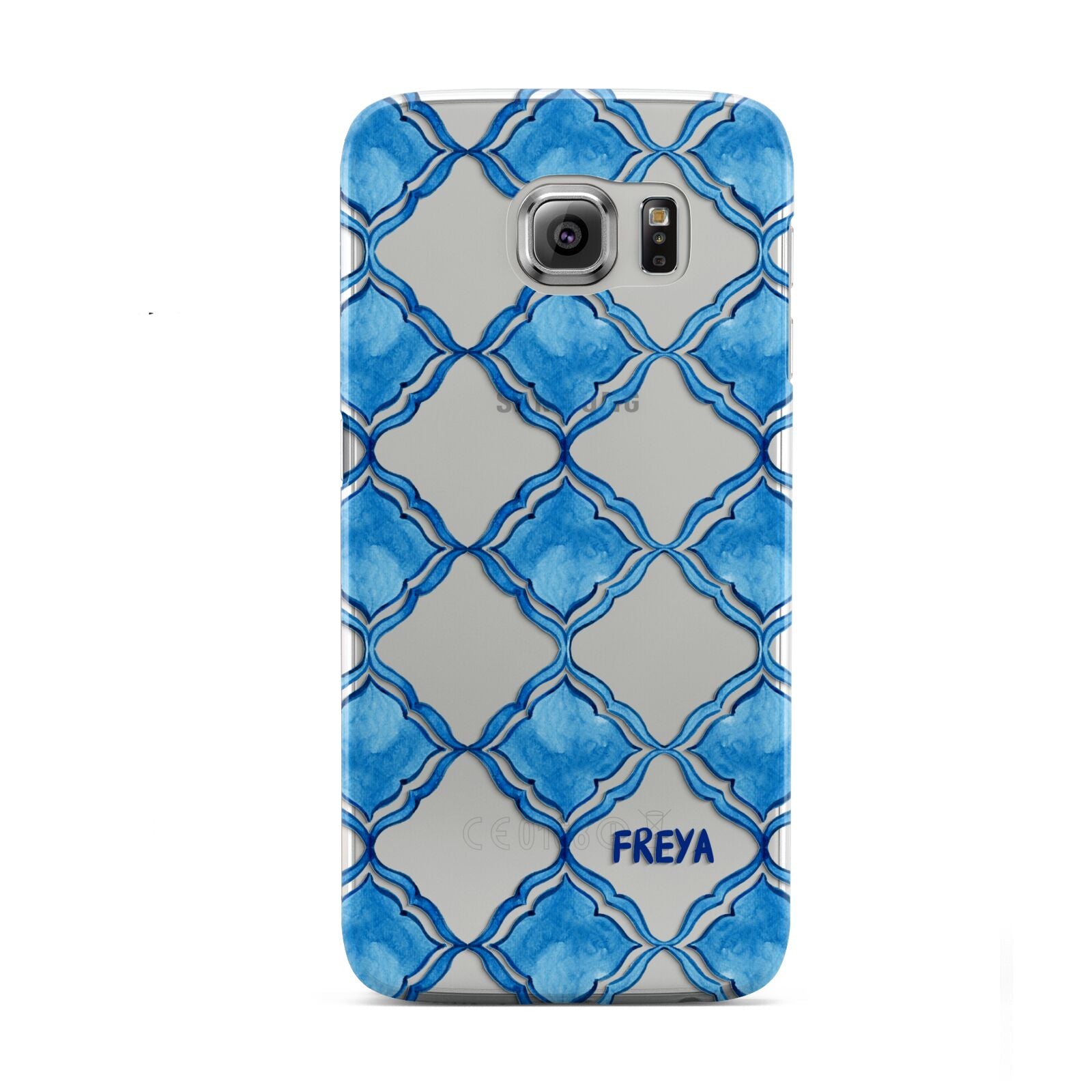 Personalised Mediterranean Tiles Samsung Galaxy S6 Case