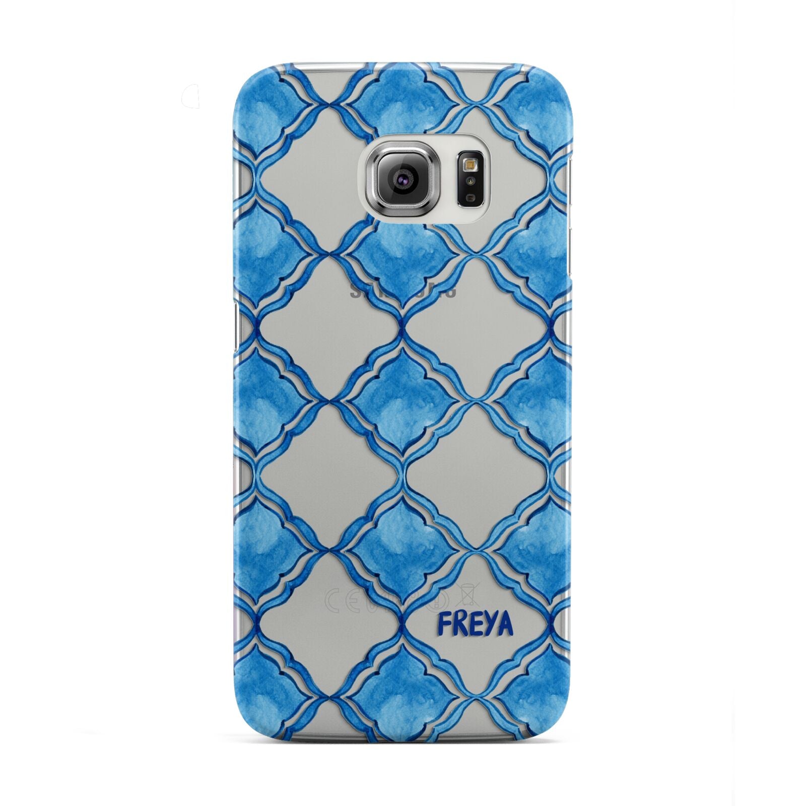 Personalised Mediterranean Tiles Samsung Galaxy S6 Edge Case