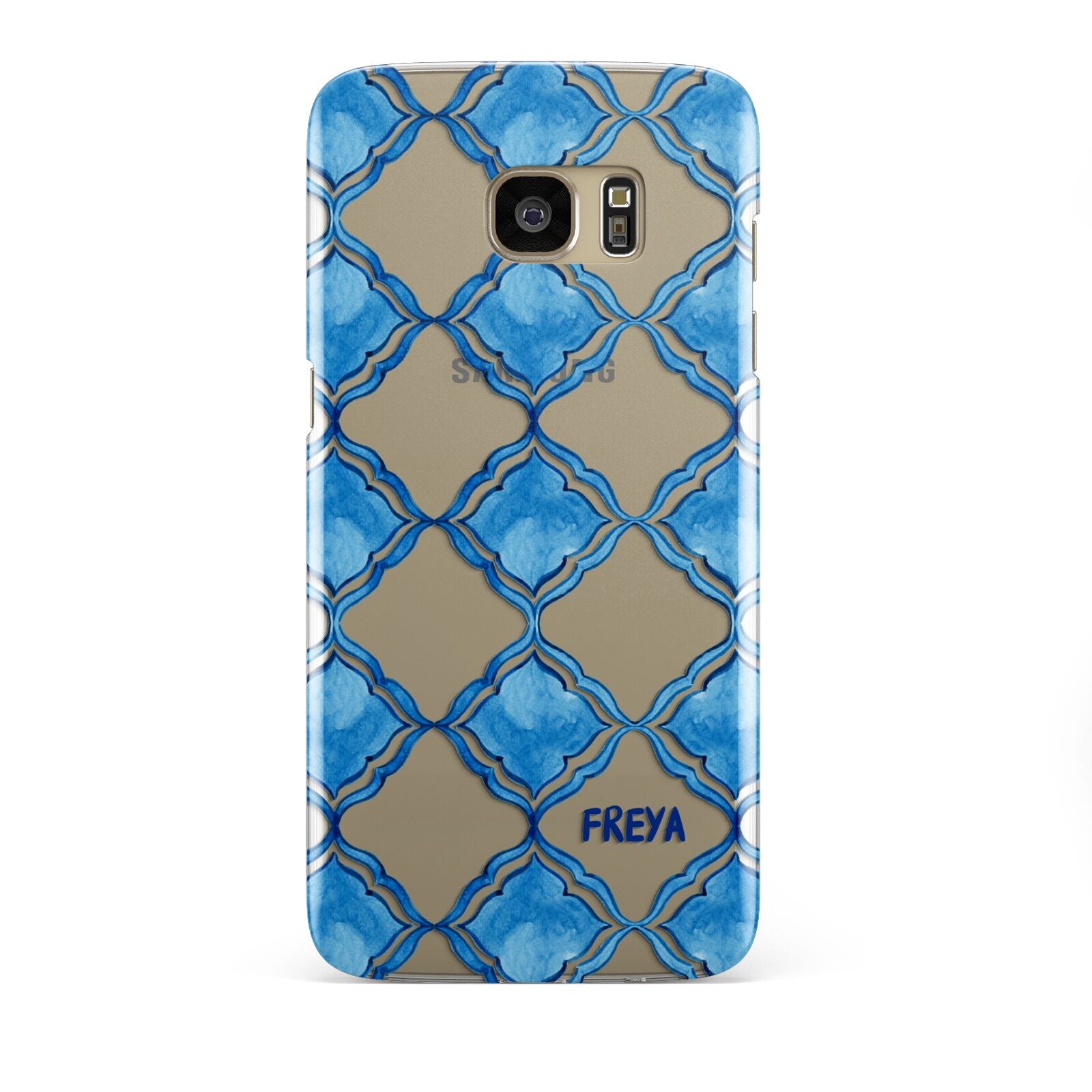 Personalised Mediterranean Tiles Samsung Galaxy S7 Edge Case