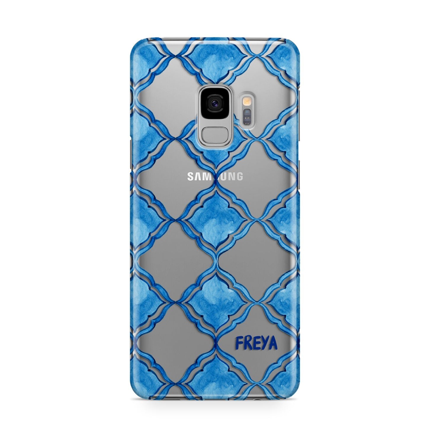 Personalised Mediterranean Tiles Samsung Galaxy S9 Case