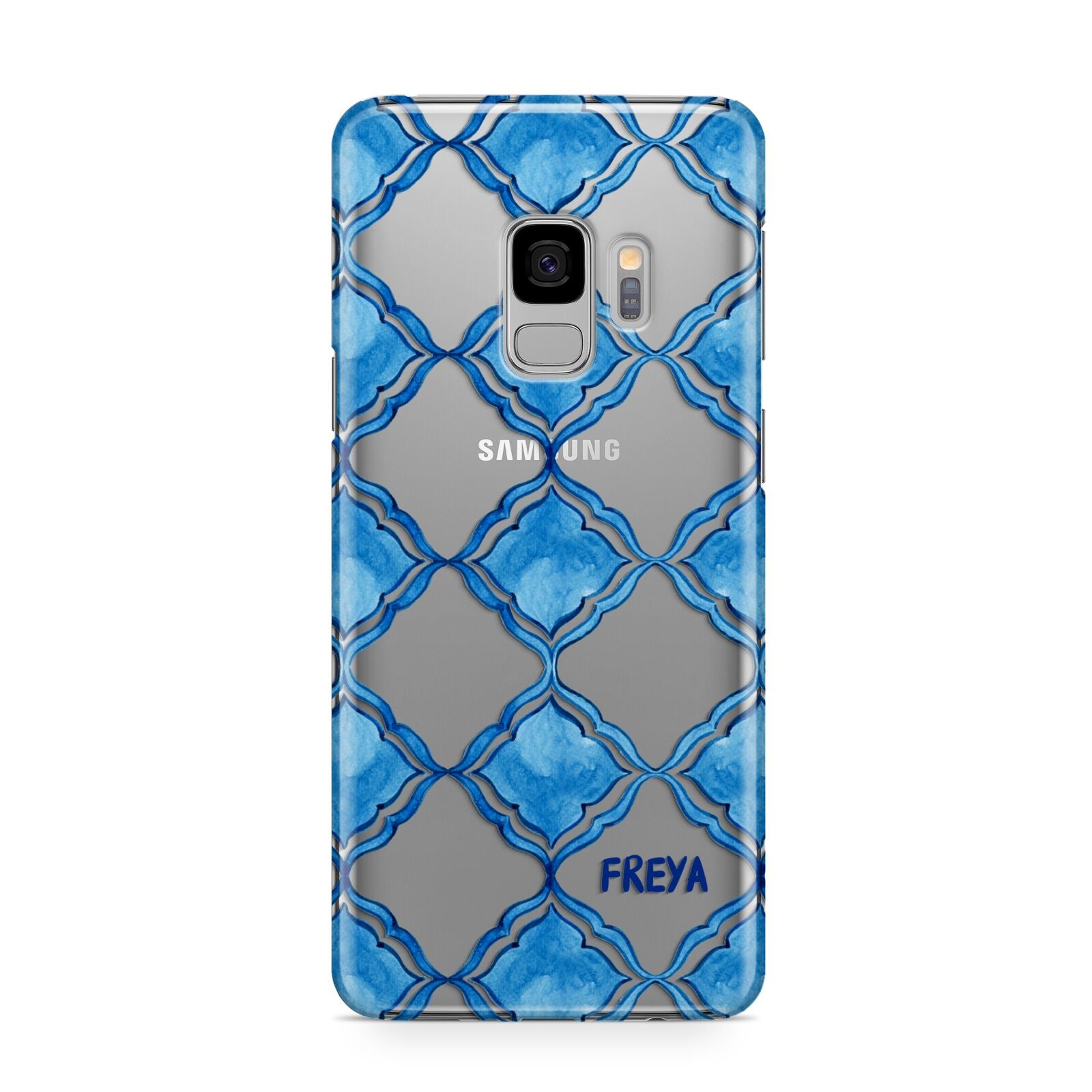 Personalised Mediterranean Tiles Samsung Galaxy S9 Case