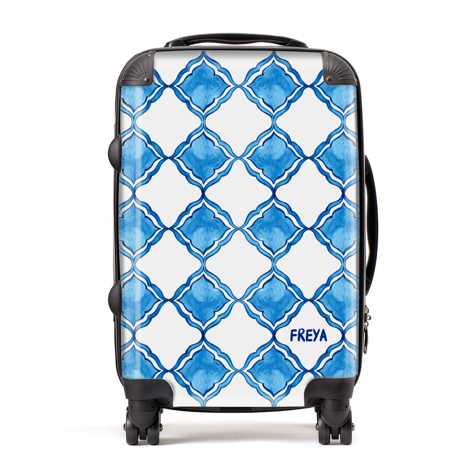 Personalised Mediterranean Tiles Suitcase