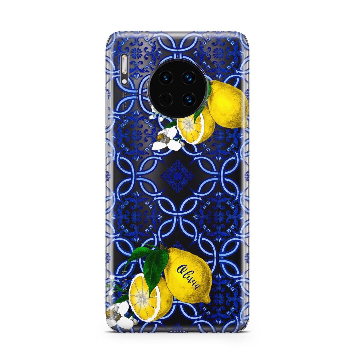 Personalised Mediterranean Tiles and Lemons Huawei Mate 30