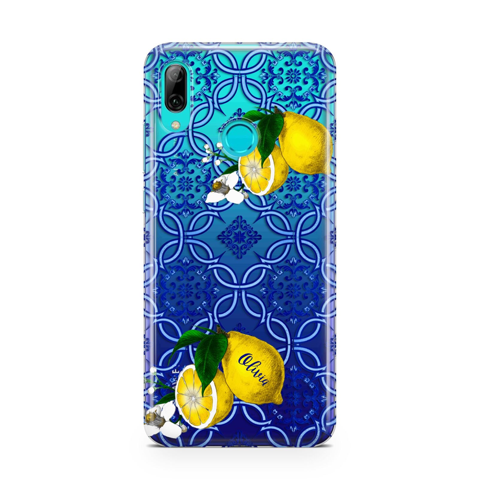 Personalised Mediterranean Tiles and Lemons Huawei P Smart 2019 Case